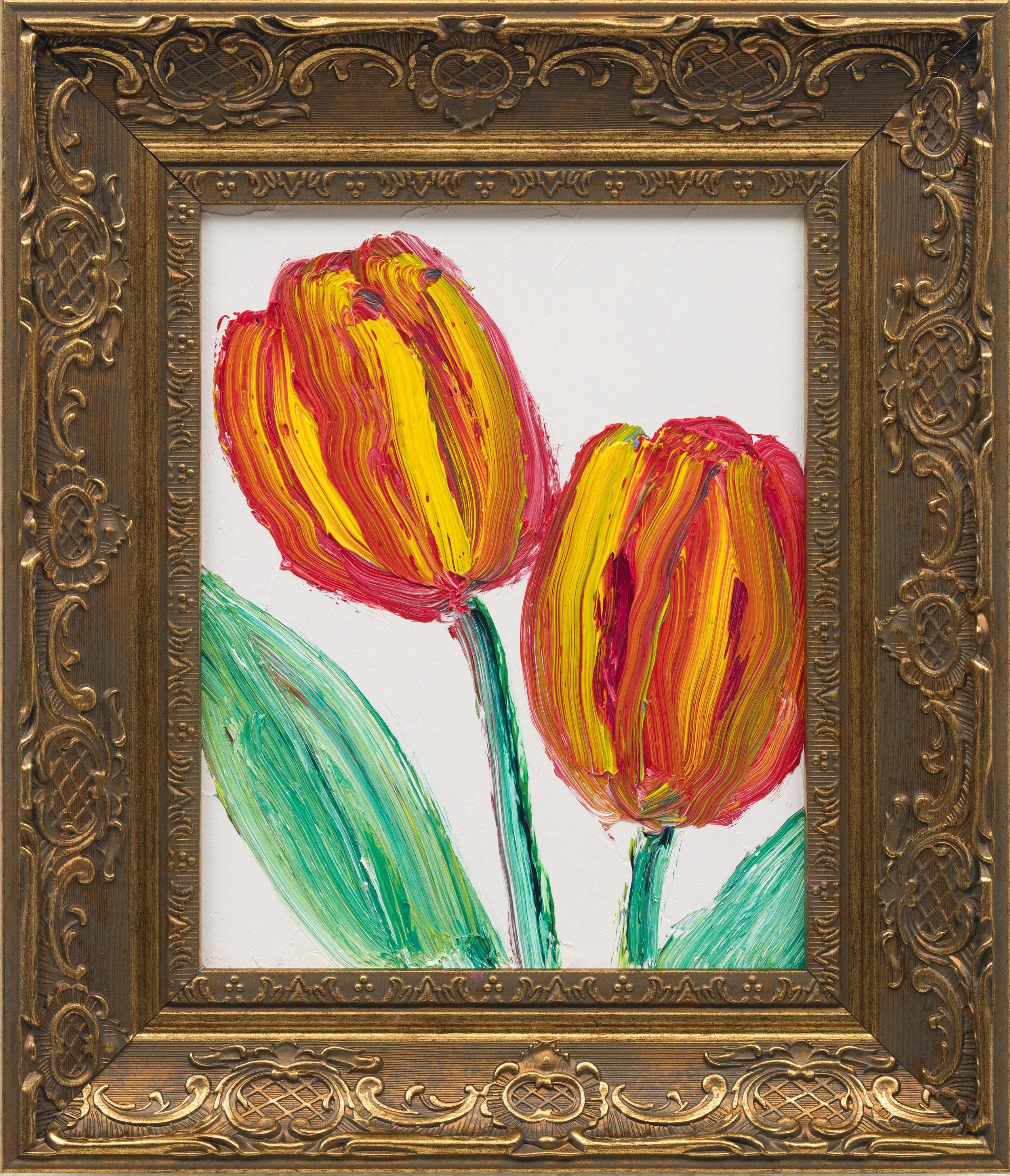 "Spring Blooms" Oil on Wood, 10 xc 8 inches