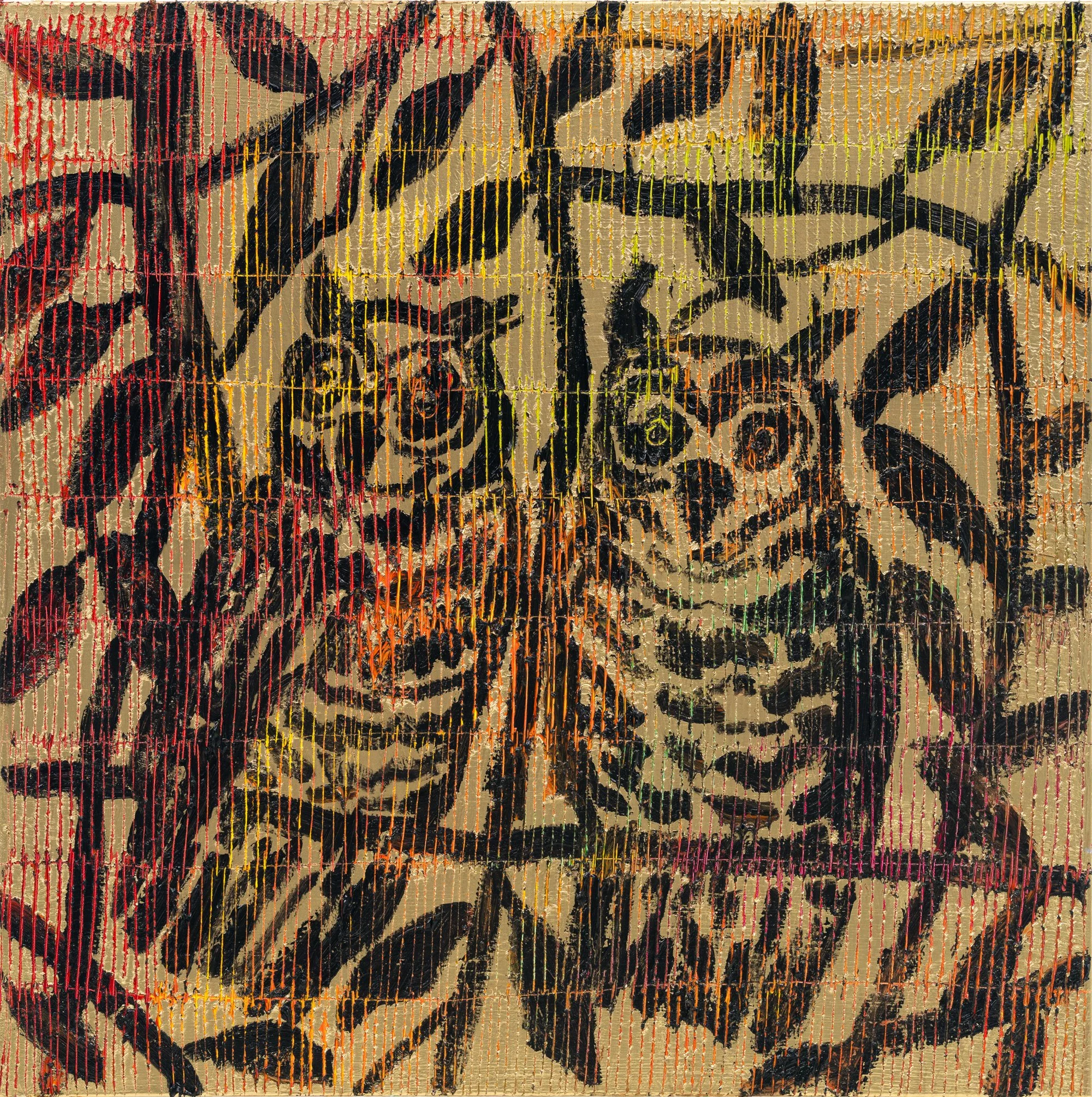"Owls Forest Walk" 2026, Oil on Canvas, 30 x 30"