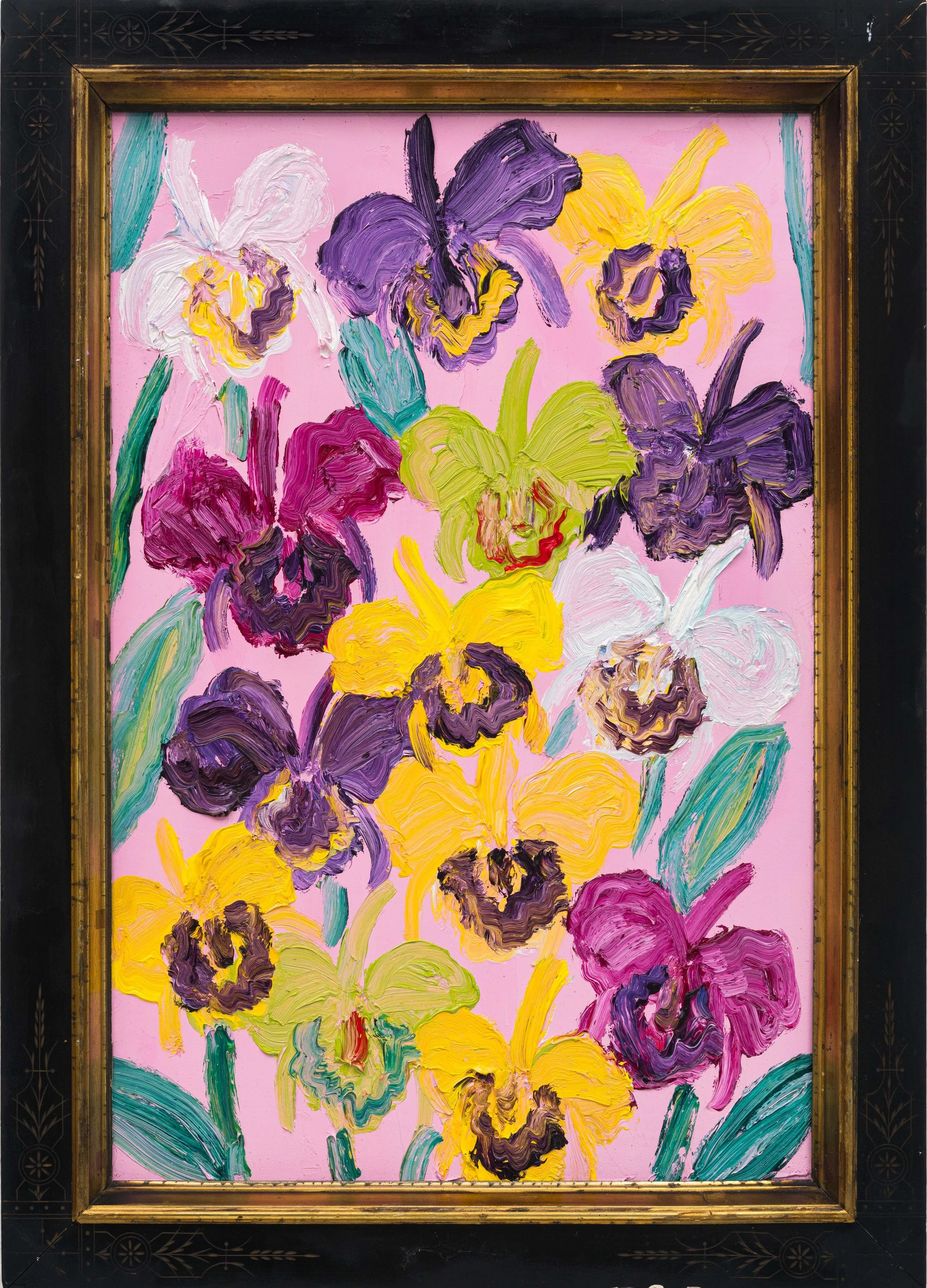 "Green Catalaya" 2025, Oil on Wood, 30 x 20 inches