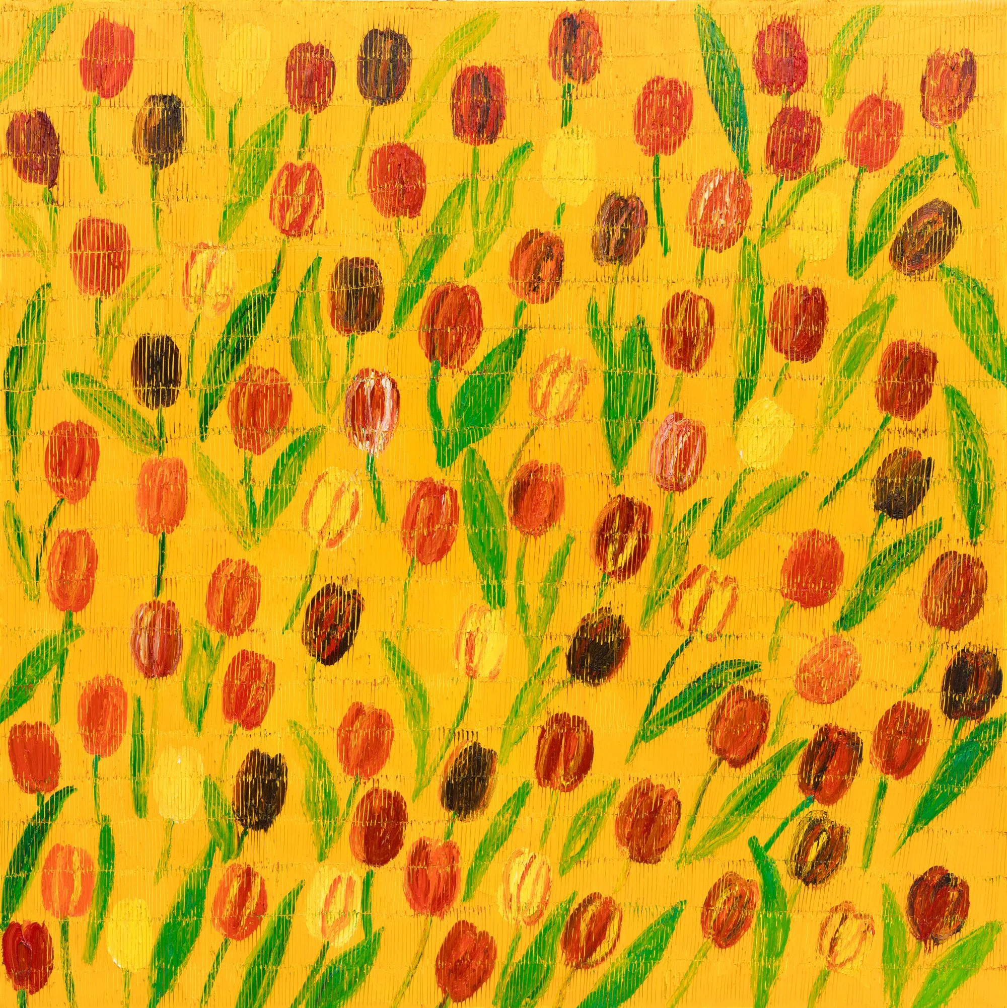 "Spring Finale Belle Terre" 2026, Oil on Canvas, 72 x 72 inches