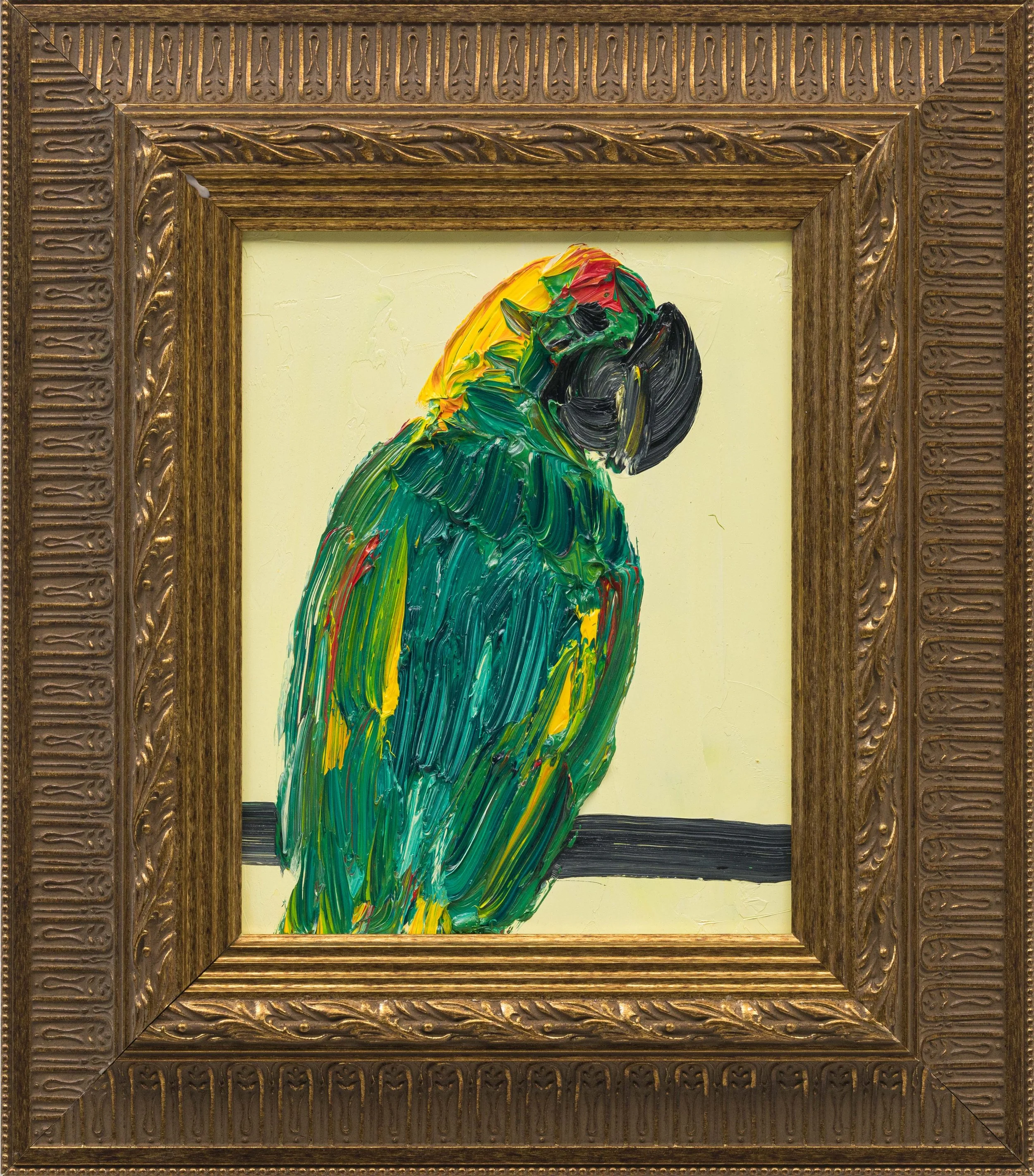 "Cybil (Amazon)" 2025, Oil on wood, 10 x 8 inches