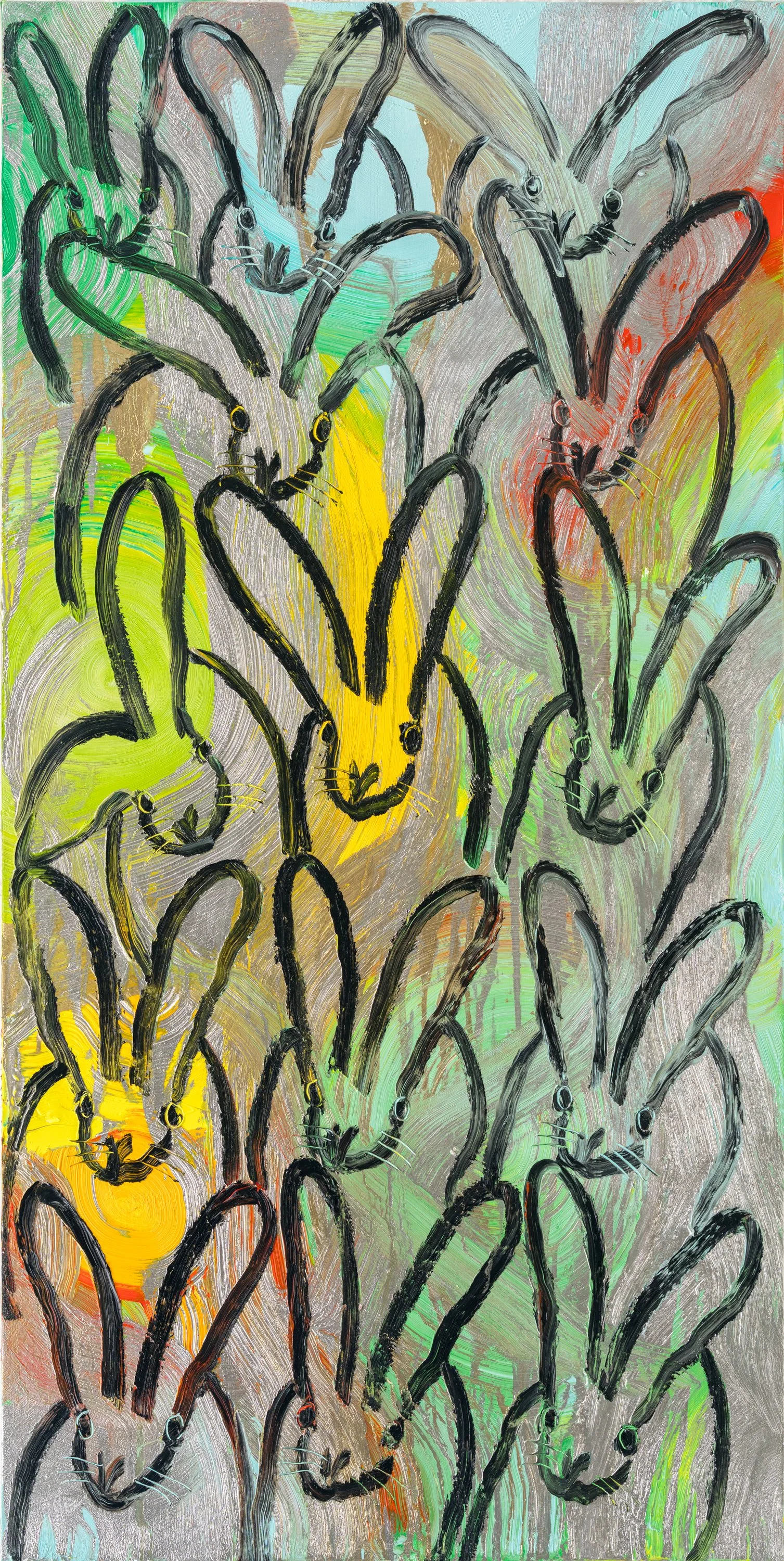 "Totem Hutch (Austin)" 2026, Oil on Canvas, 60 x 30 inches