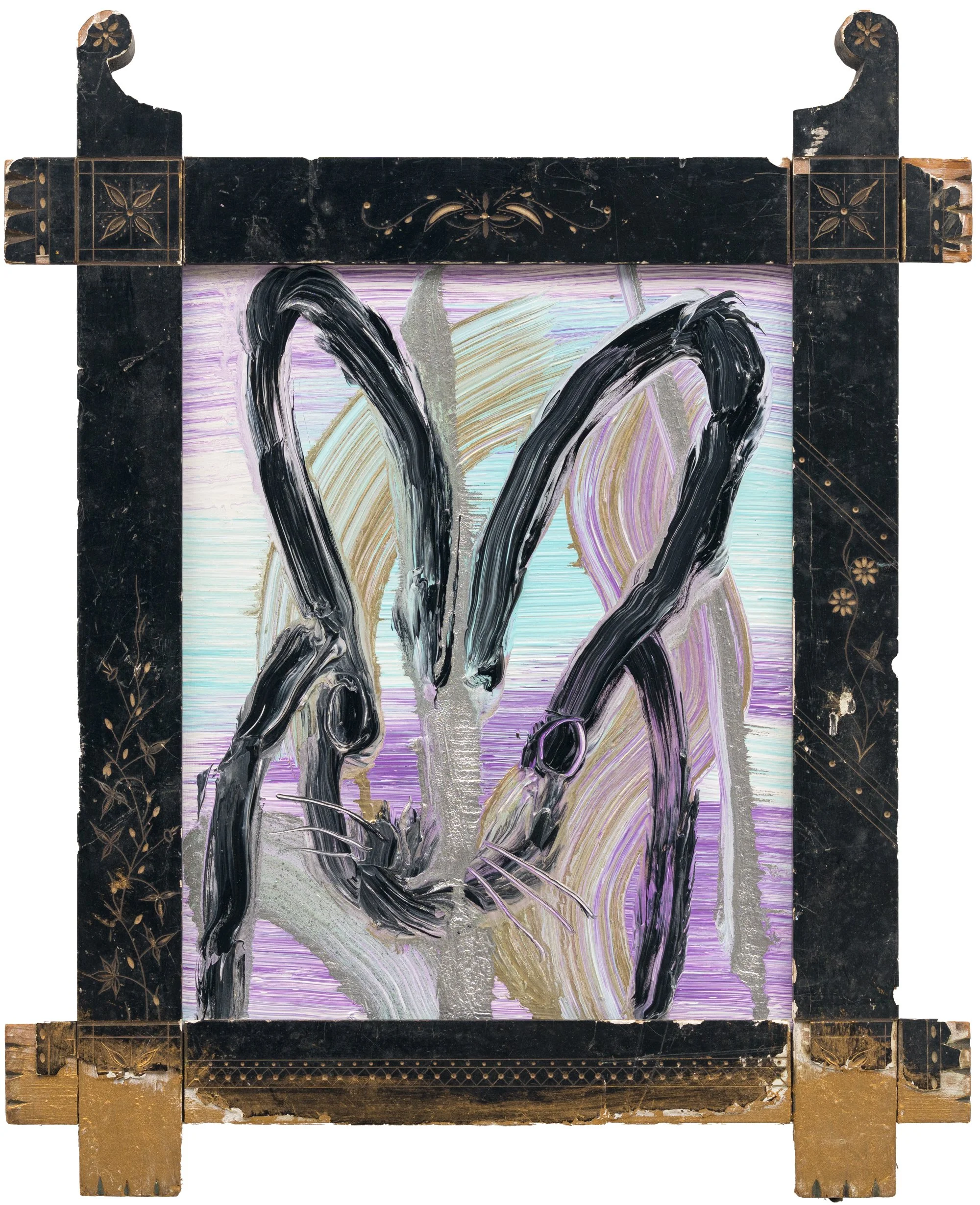 "Chinensis Bunny" 2026, Oil on Wood, 11 x 8 inches