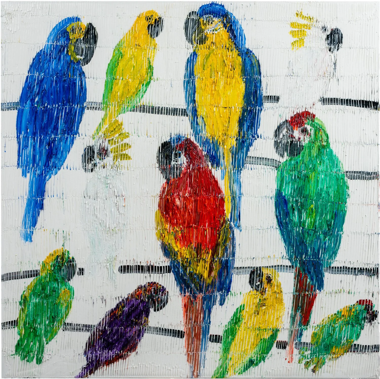 "Picul" 2023, 48 x 48 inches, Oil on Canvas