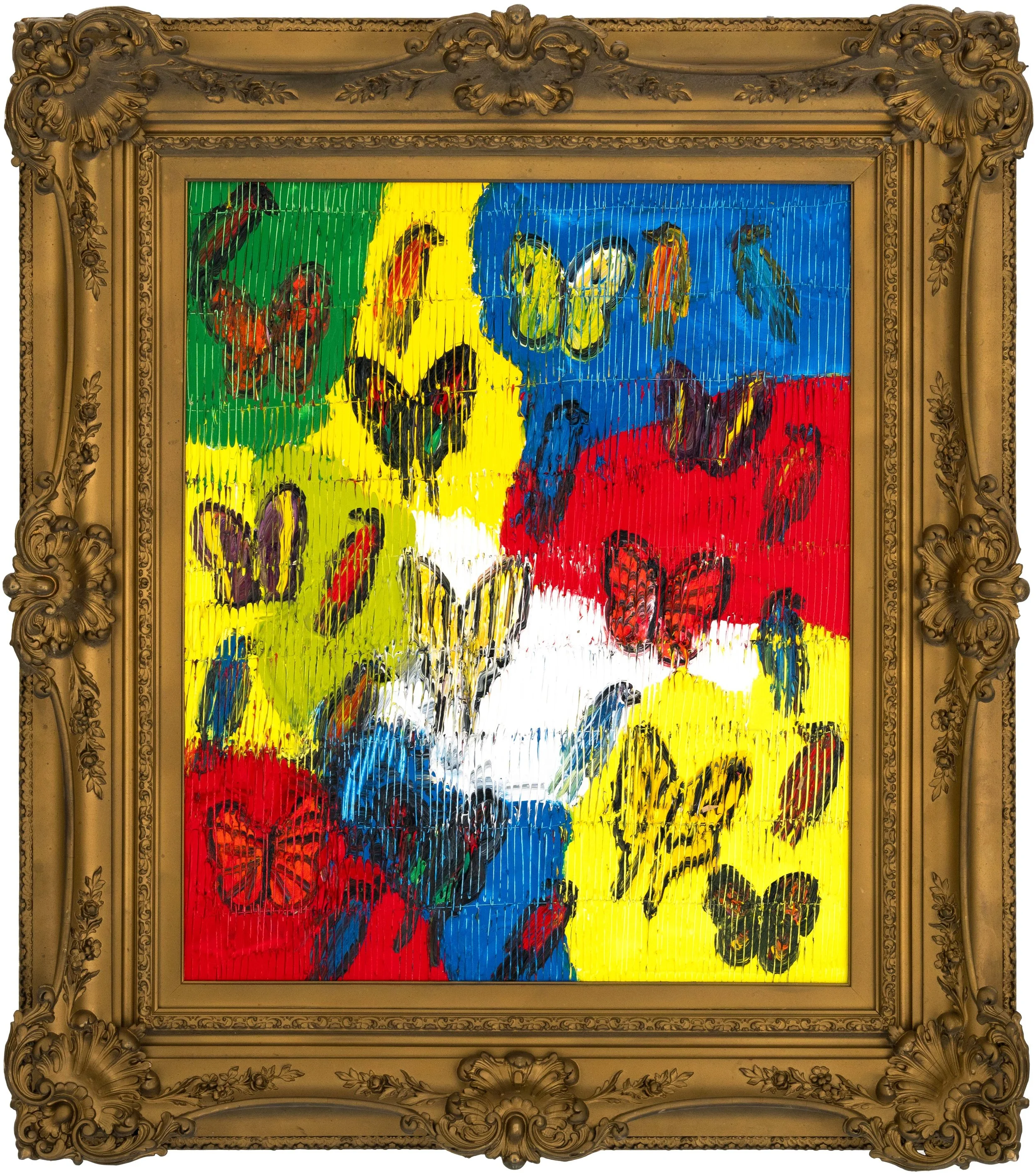 "Swallowtail Morning Cloak" 2025, Oil on Wood, 30 x 25 inches