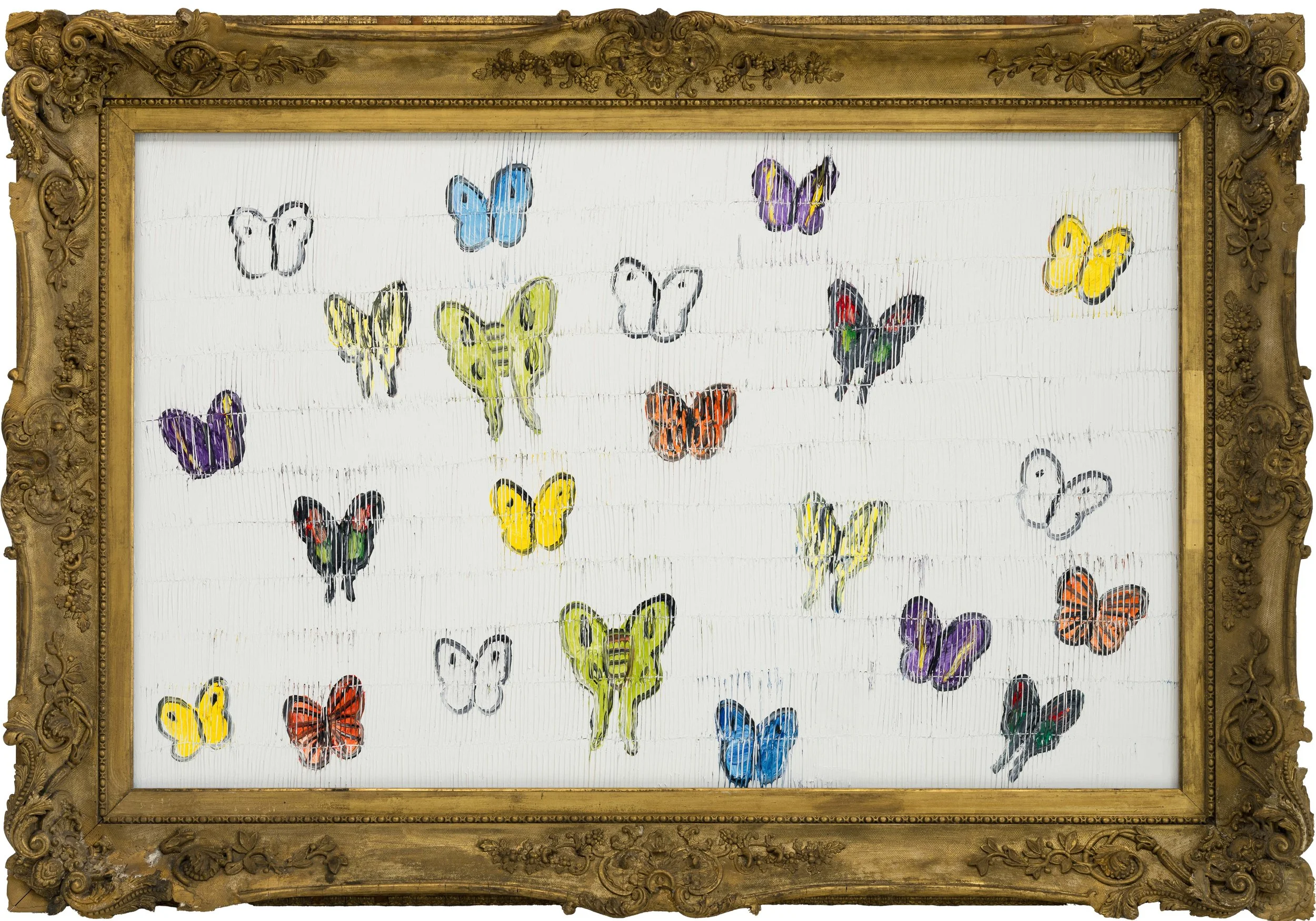 "White Butterfly's Lakeside" 2025, Oil on Canvas, 39 x 62 inches.