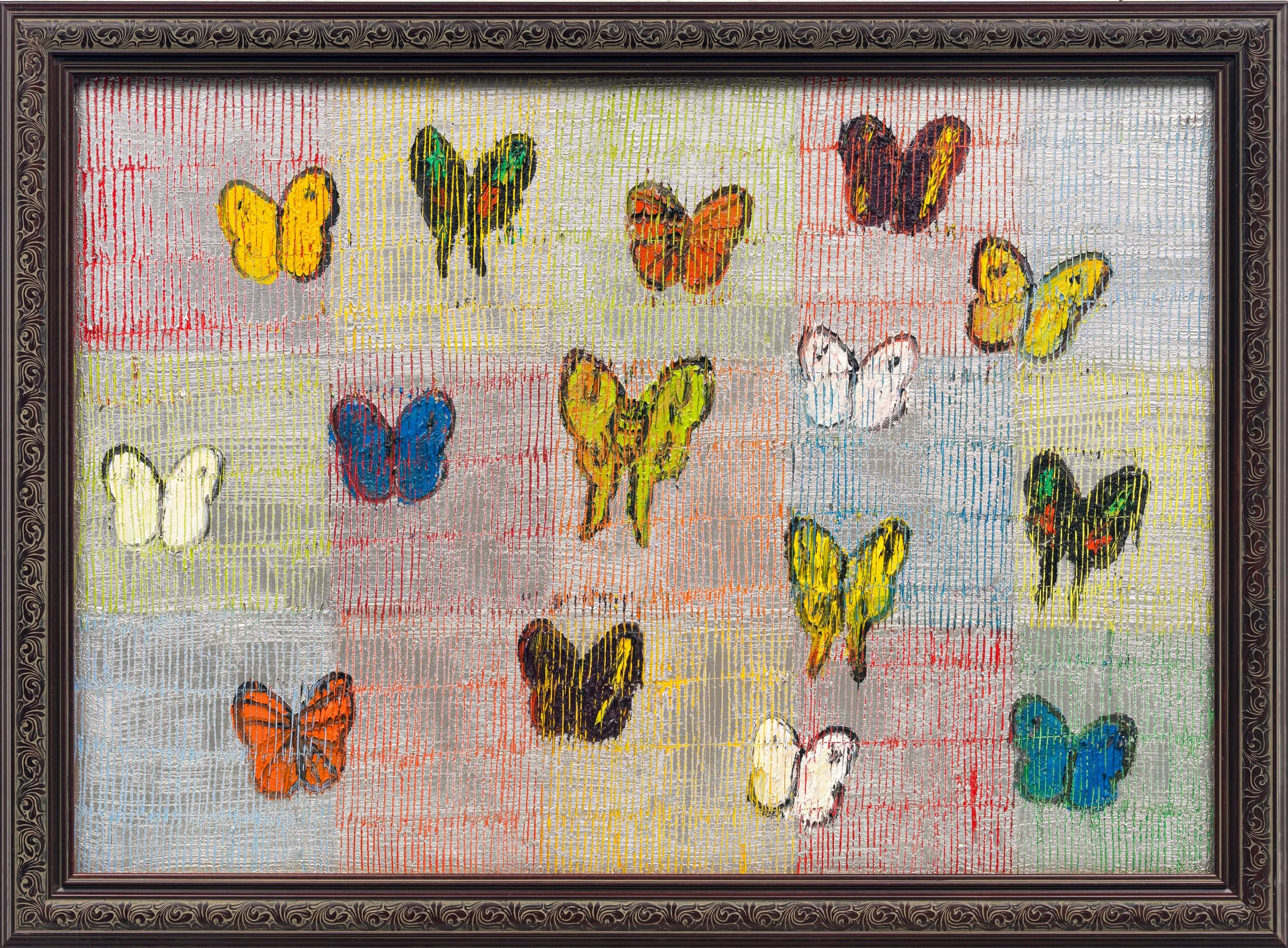 "Silver Squares (Migration)" 2026, Oil on Canvas, 33 x 47 inches