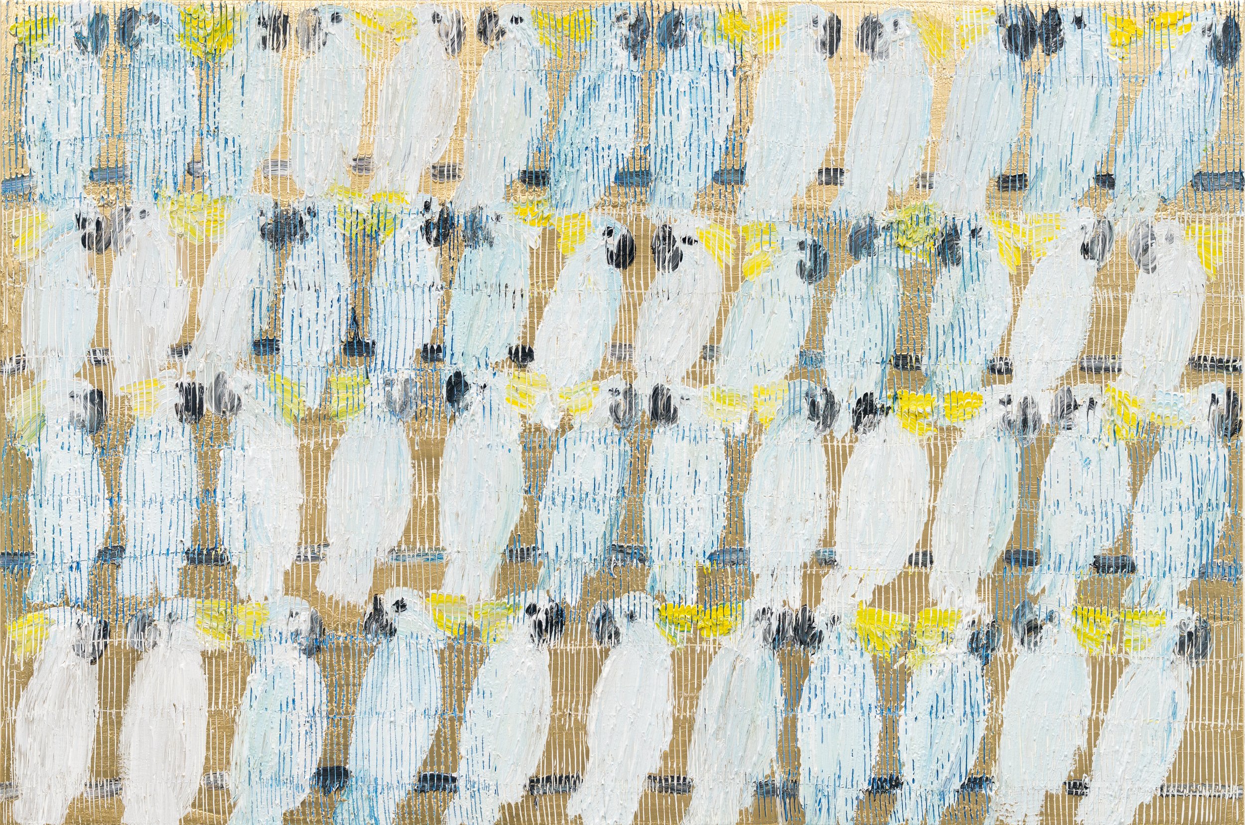 "Cockatoo Whisper Tatiana" 2026, Oil on Canvas, 40 x 60 inches