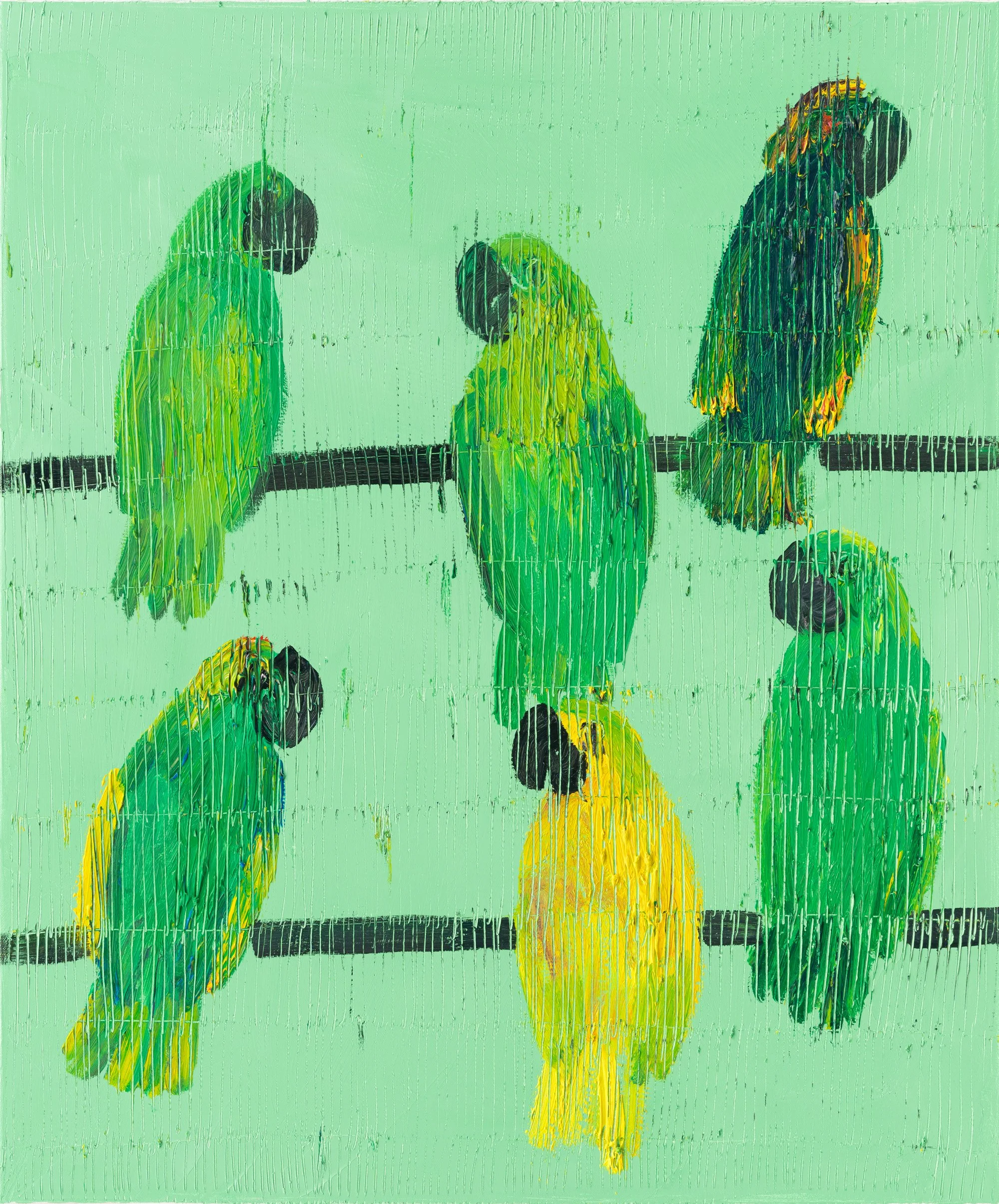 "Perky" 2026, Oil on Canvas, 36 x 30 inches. 