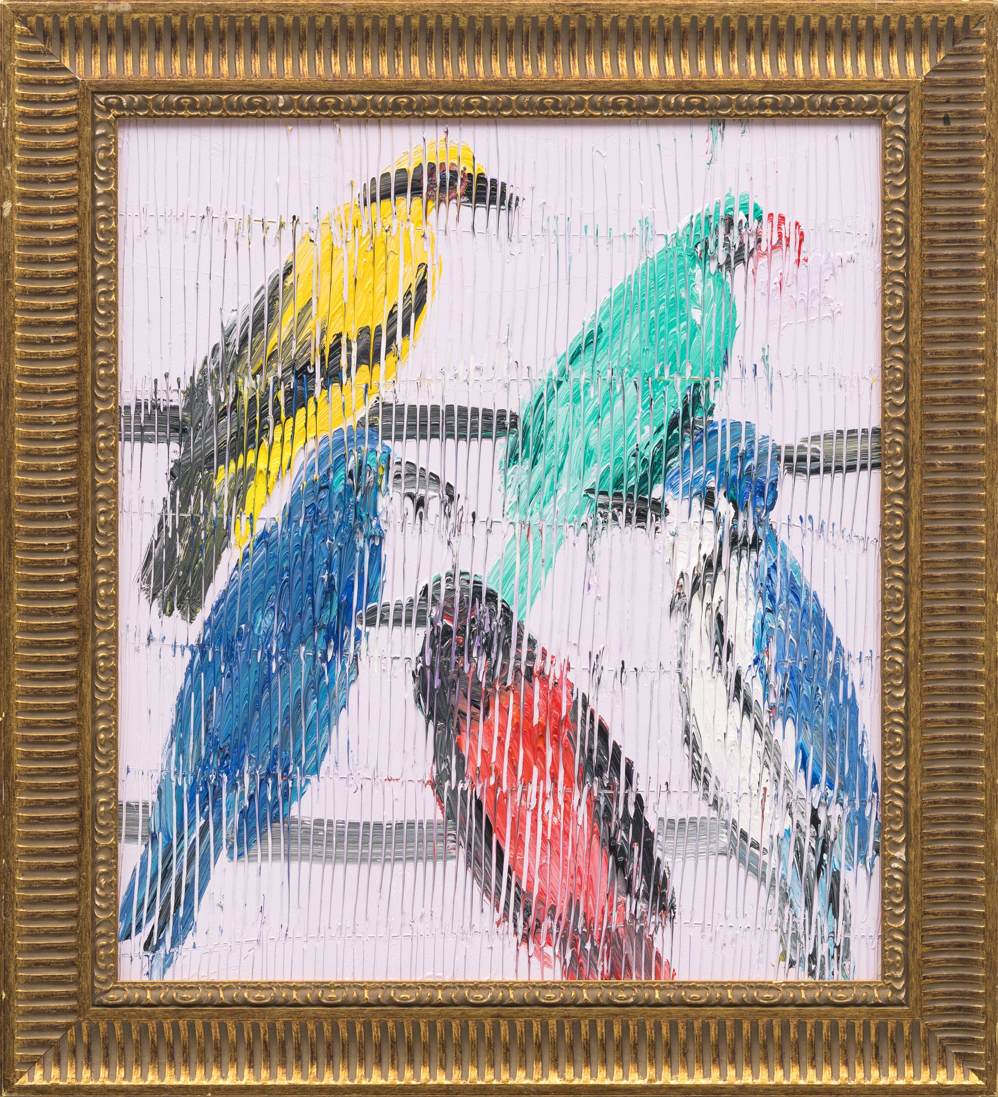 "Troupial Doria Ruths" 2026, 18 x 16 inches,Oil on Wood
