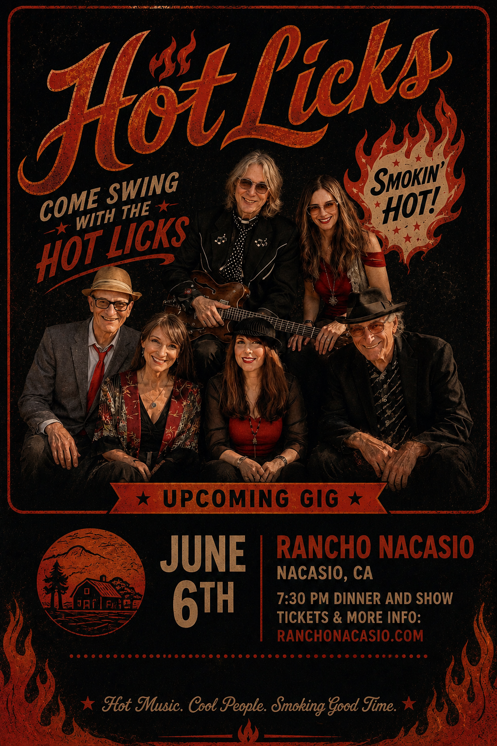 The Hot Licks at Rancho Nicasio!