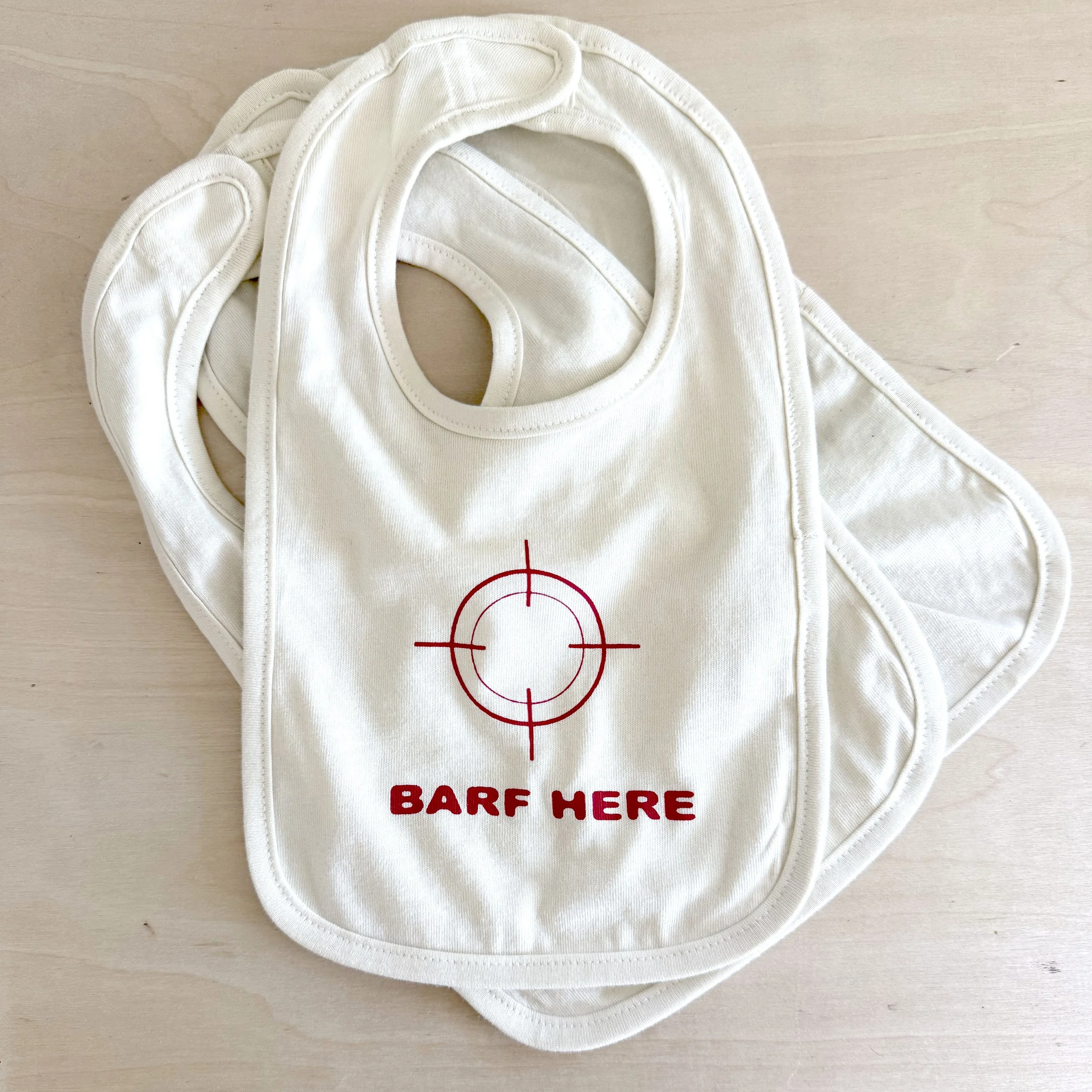 Barf Here Bib