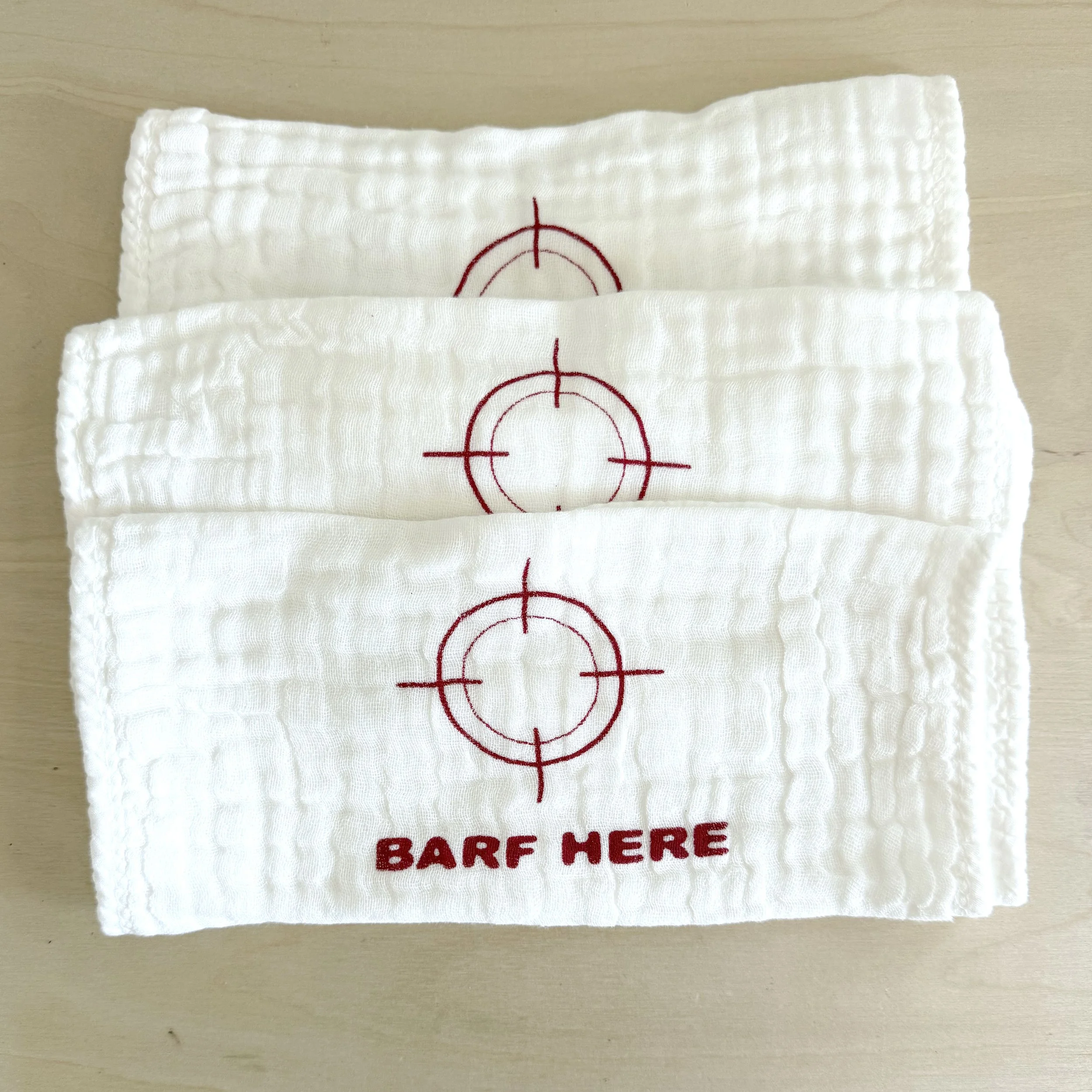 Barf Here towel