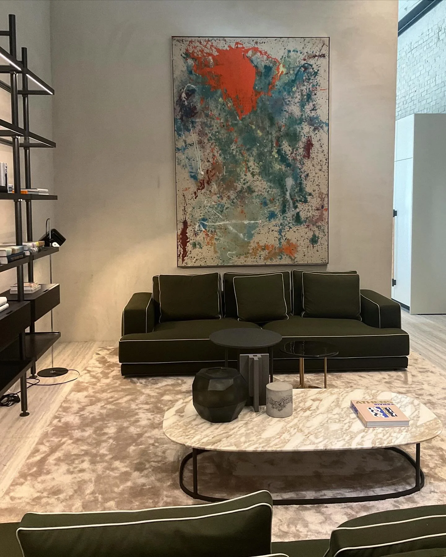 A few beautiful Billy Zane pieces really bring the room to life. Installed in Luminaire Lighting Showroom. #billyzane #arthandler #sfbayarea
