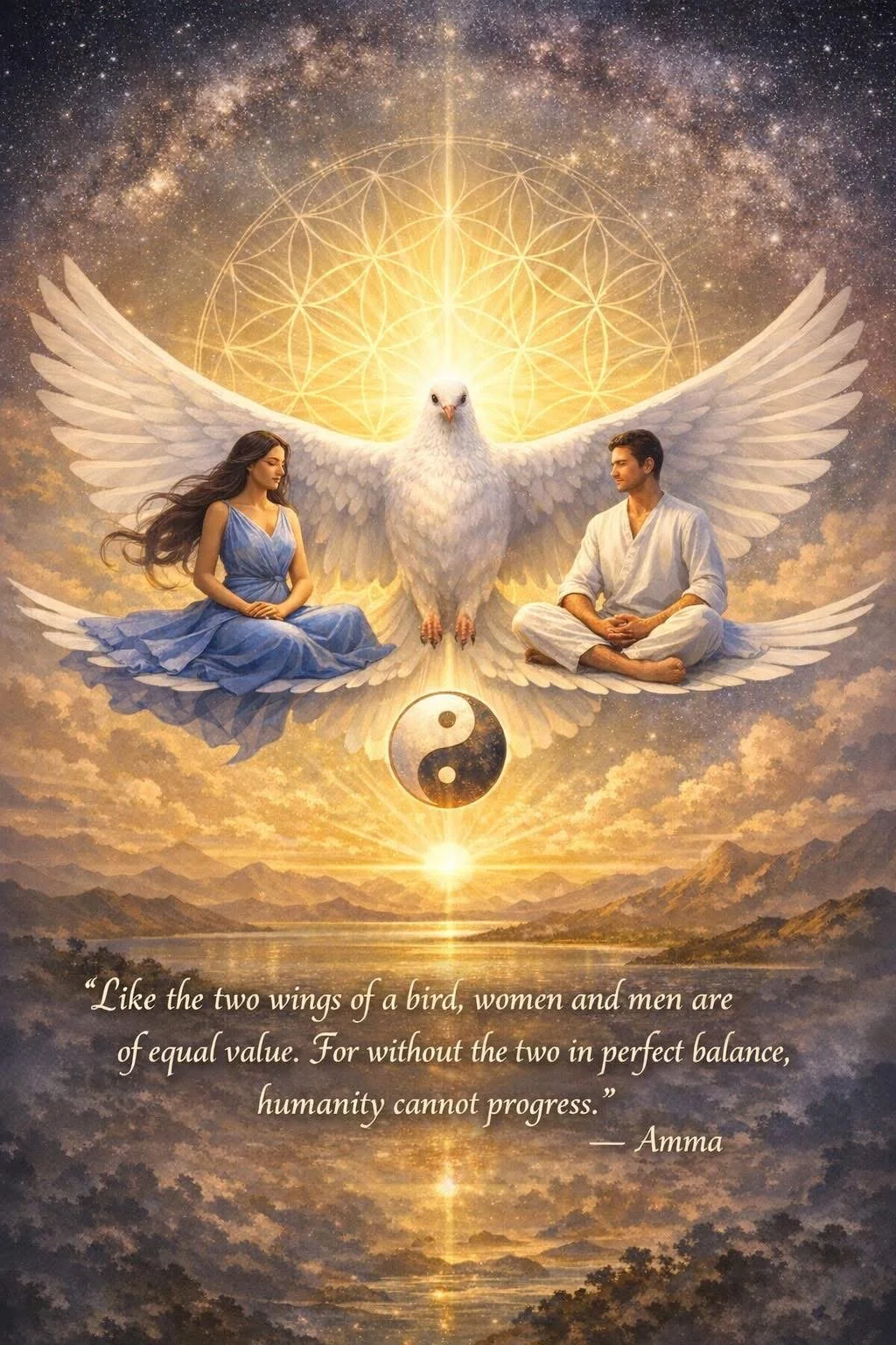 Two wings of a bird