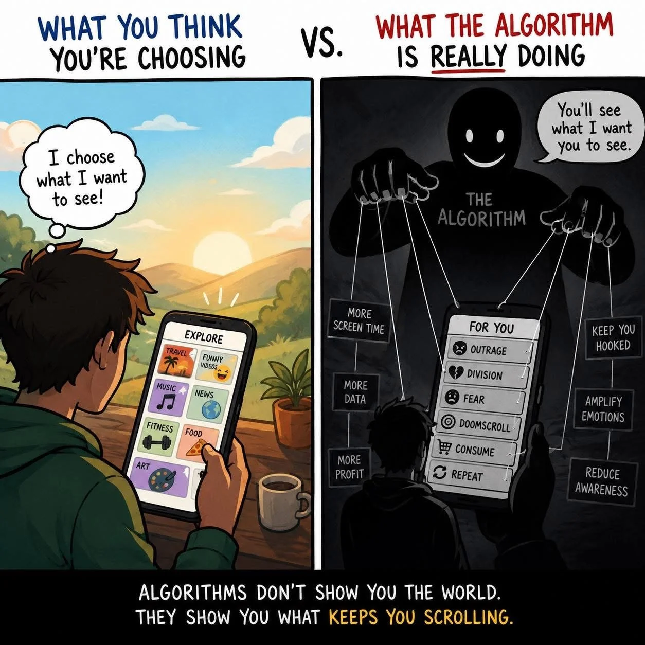 The Invisible Insidious Hand: How Tech Algorithms Shape Individuals and Society