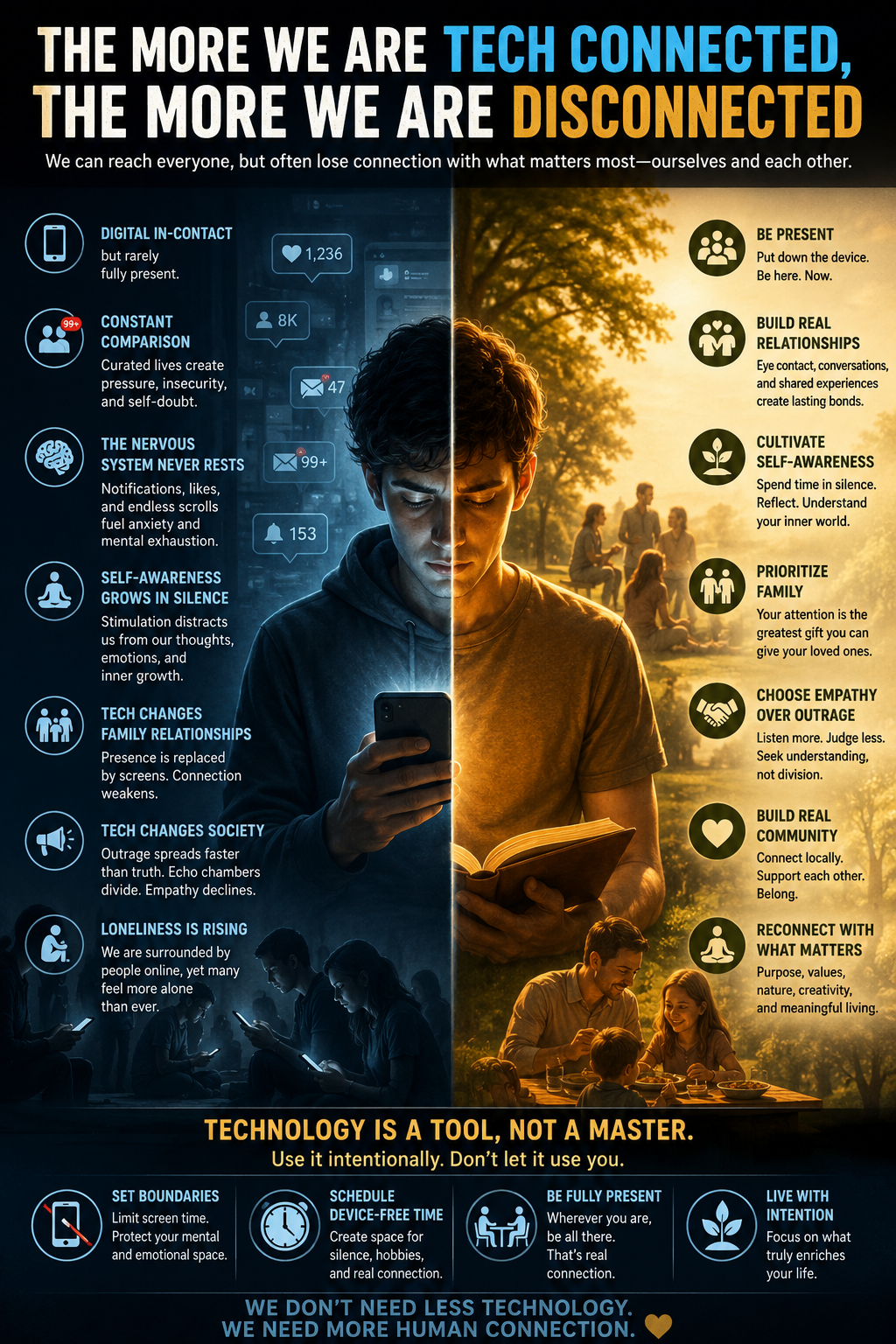 The more we are tech connected, the more we are disconnected