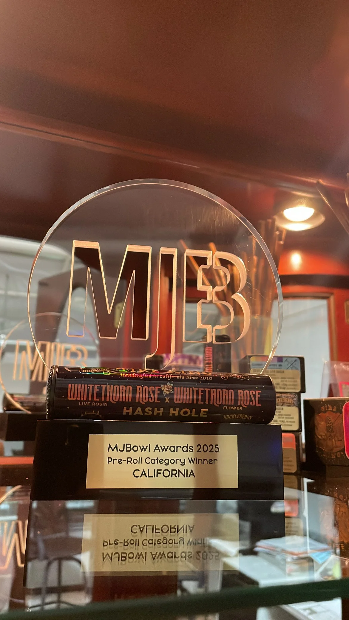 Fire King MJ Bowl Trophy