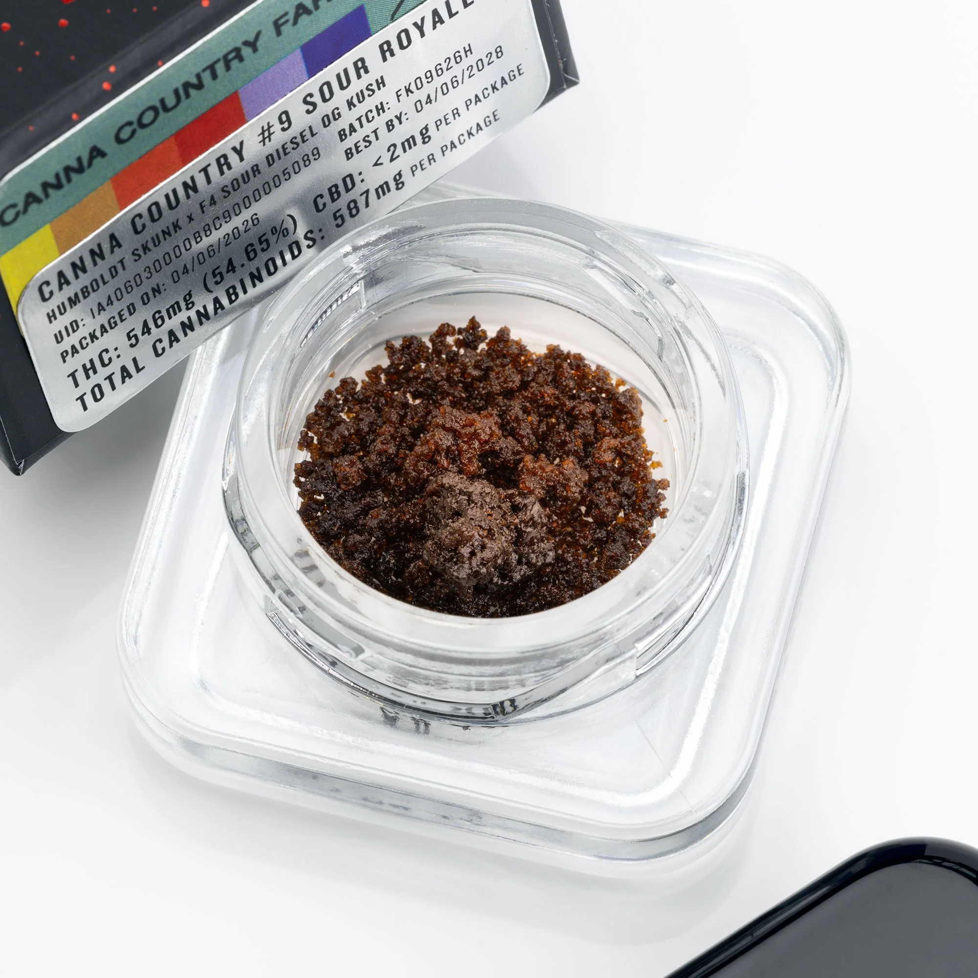 Fire King Cold Water Hash, Canna Country 9 aka Sour Royale