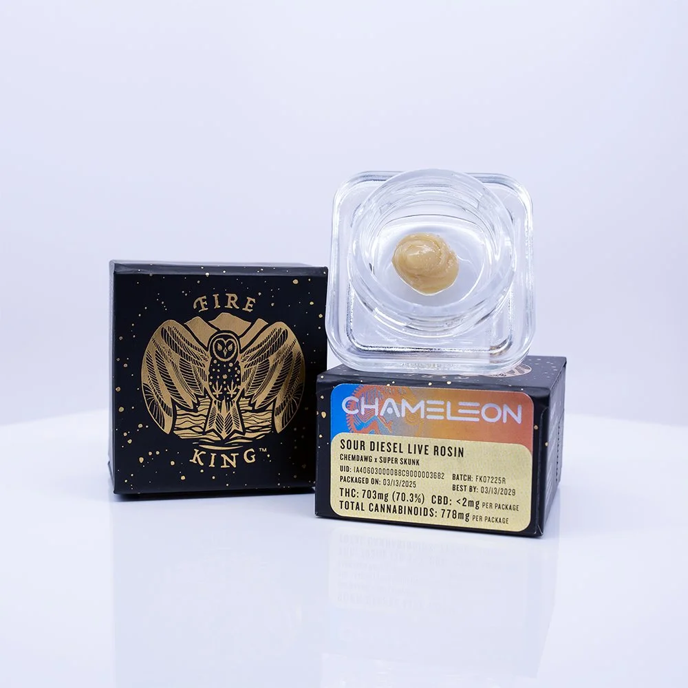 Fire King x Chameleon Craft Cannabis Sour Diesel Live Rosin