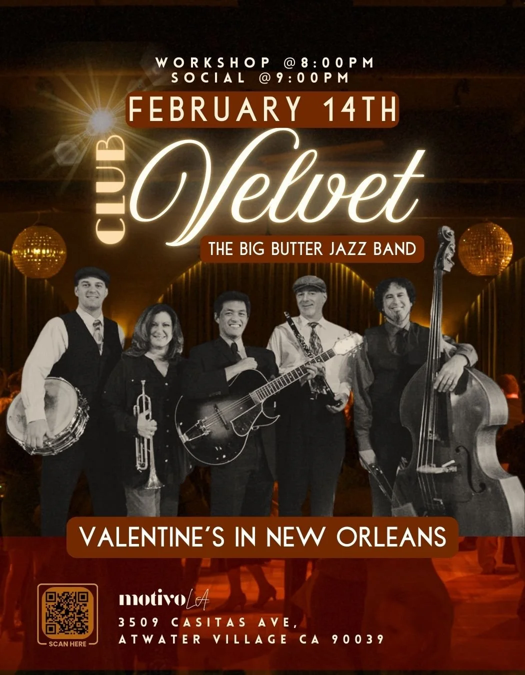 Club Velvet: Valentine’s in New Orleans with The Big Butter Jazz Band
