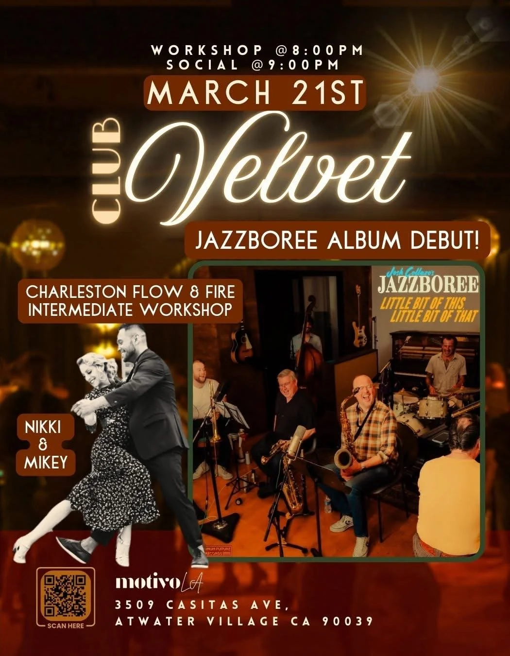 Club Velvet: Swing Dance feat. Josh Collazo’s Jazzboree