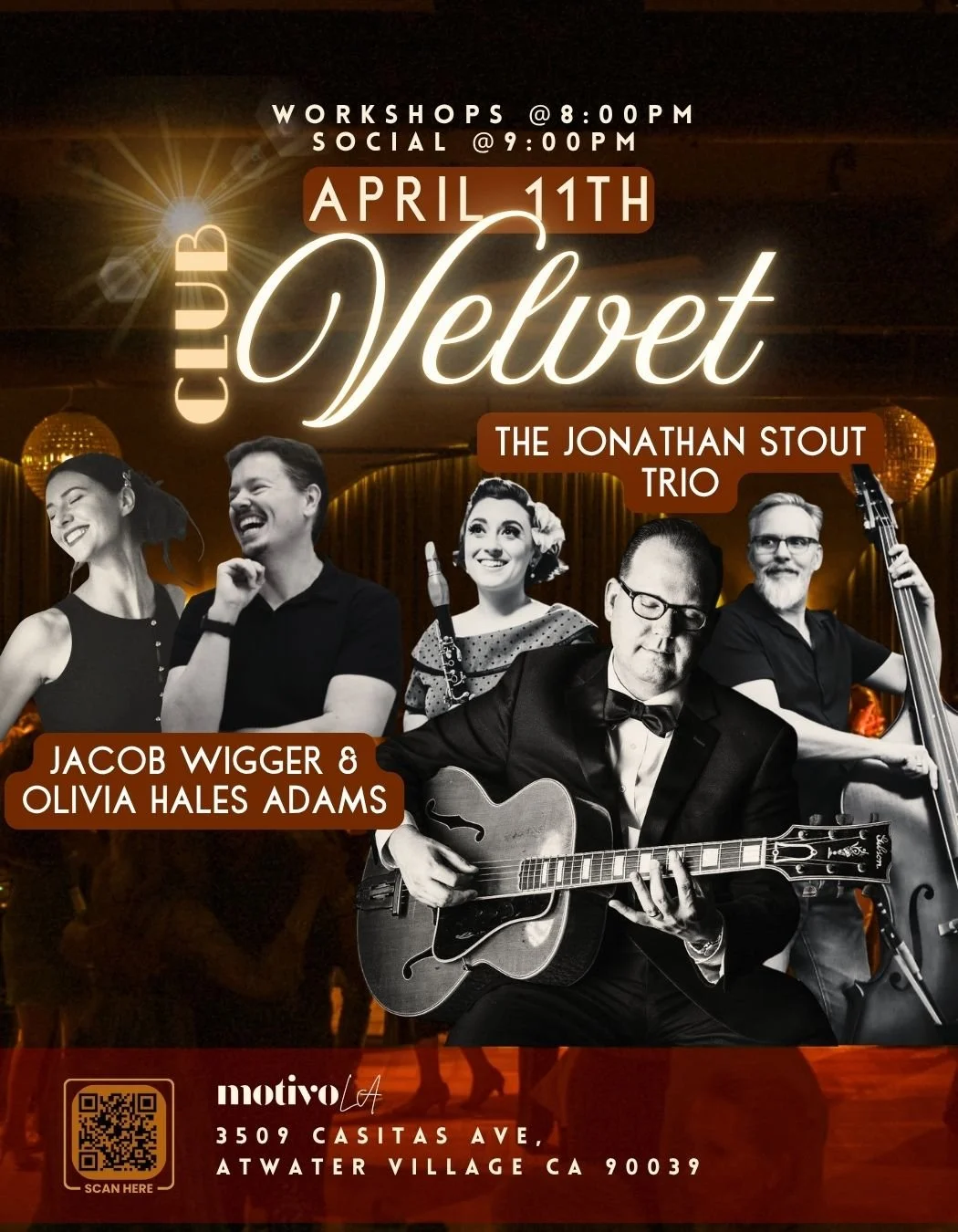 Club Velvet: Swing Dance feat. The Jonathan Stout Trio
