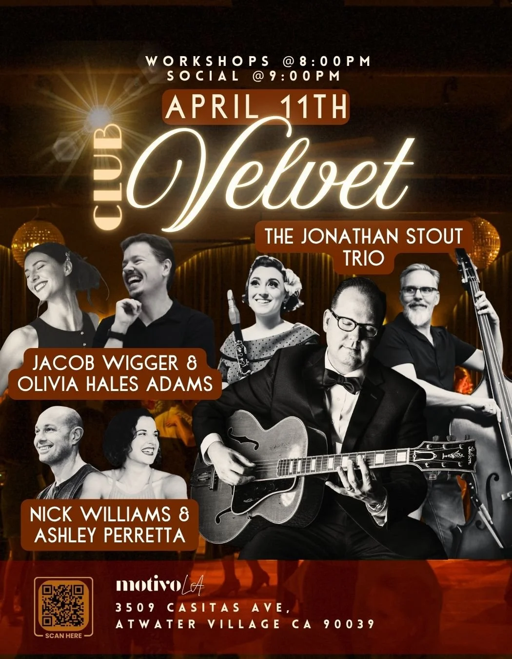 Club Velvet: Swing Dance feat. The Jonathan Stout Trio
