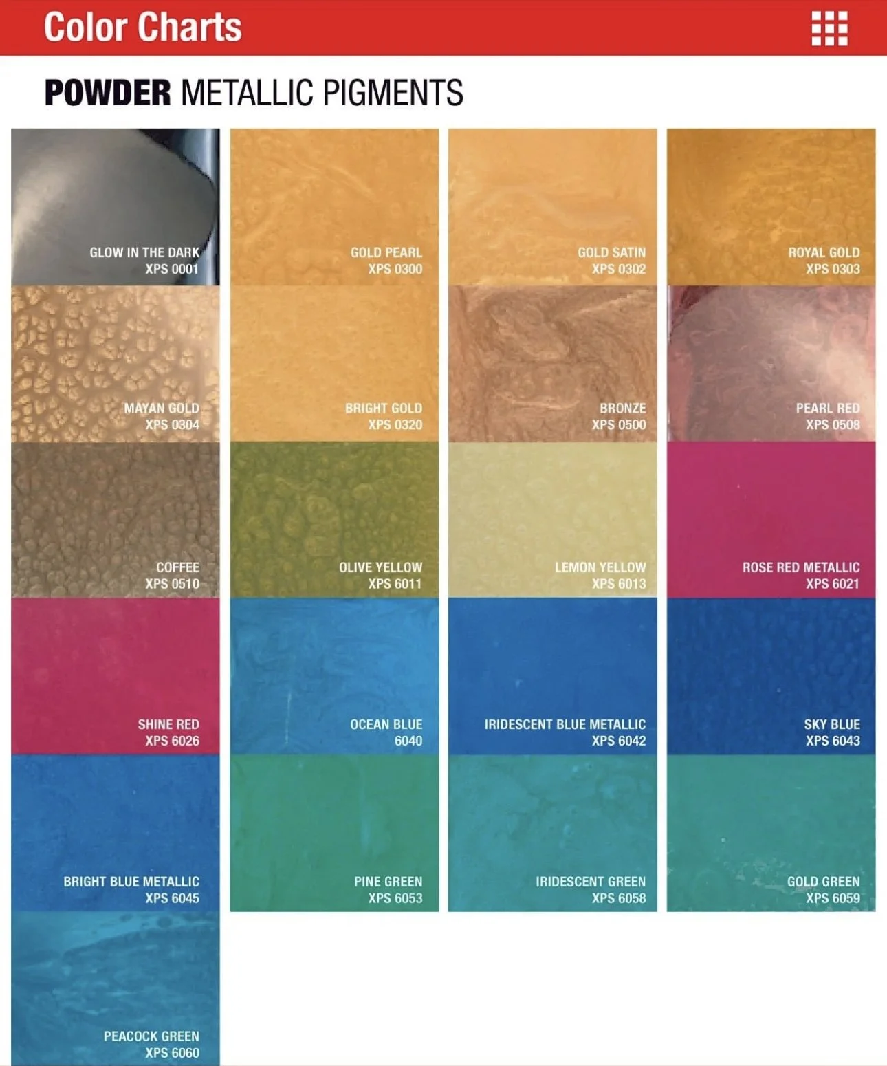 Powder Metallic Options