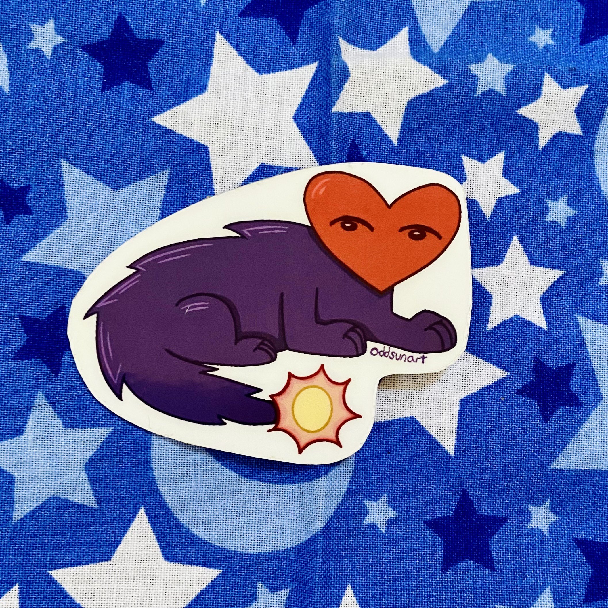 Heart Creature Waterproof Sticker