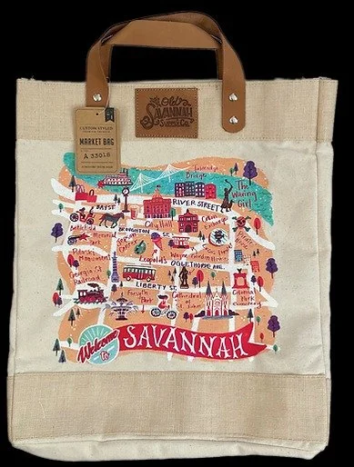Savannah Map Tote