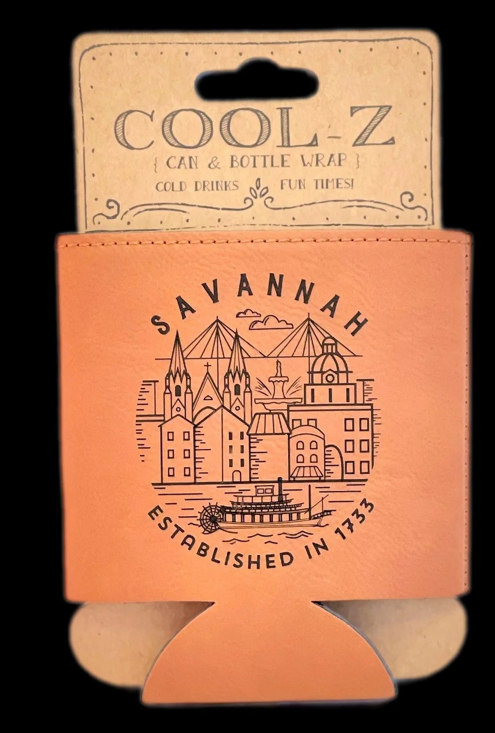 Savannah Leather Coozie