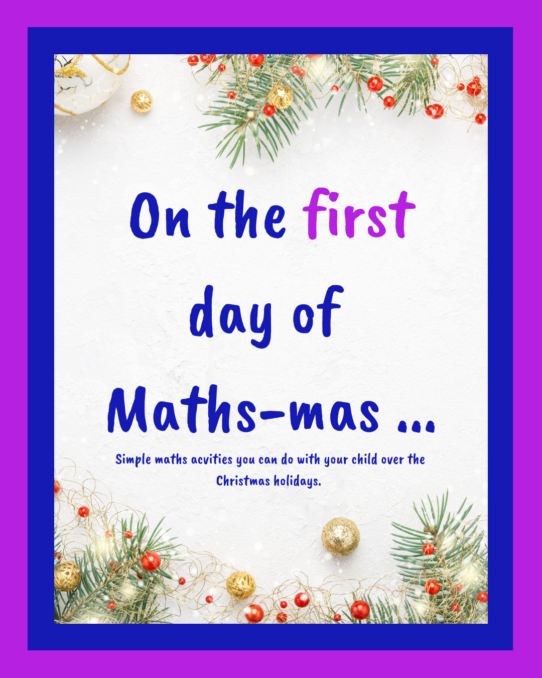 The first day of Maths-mas