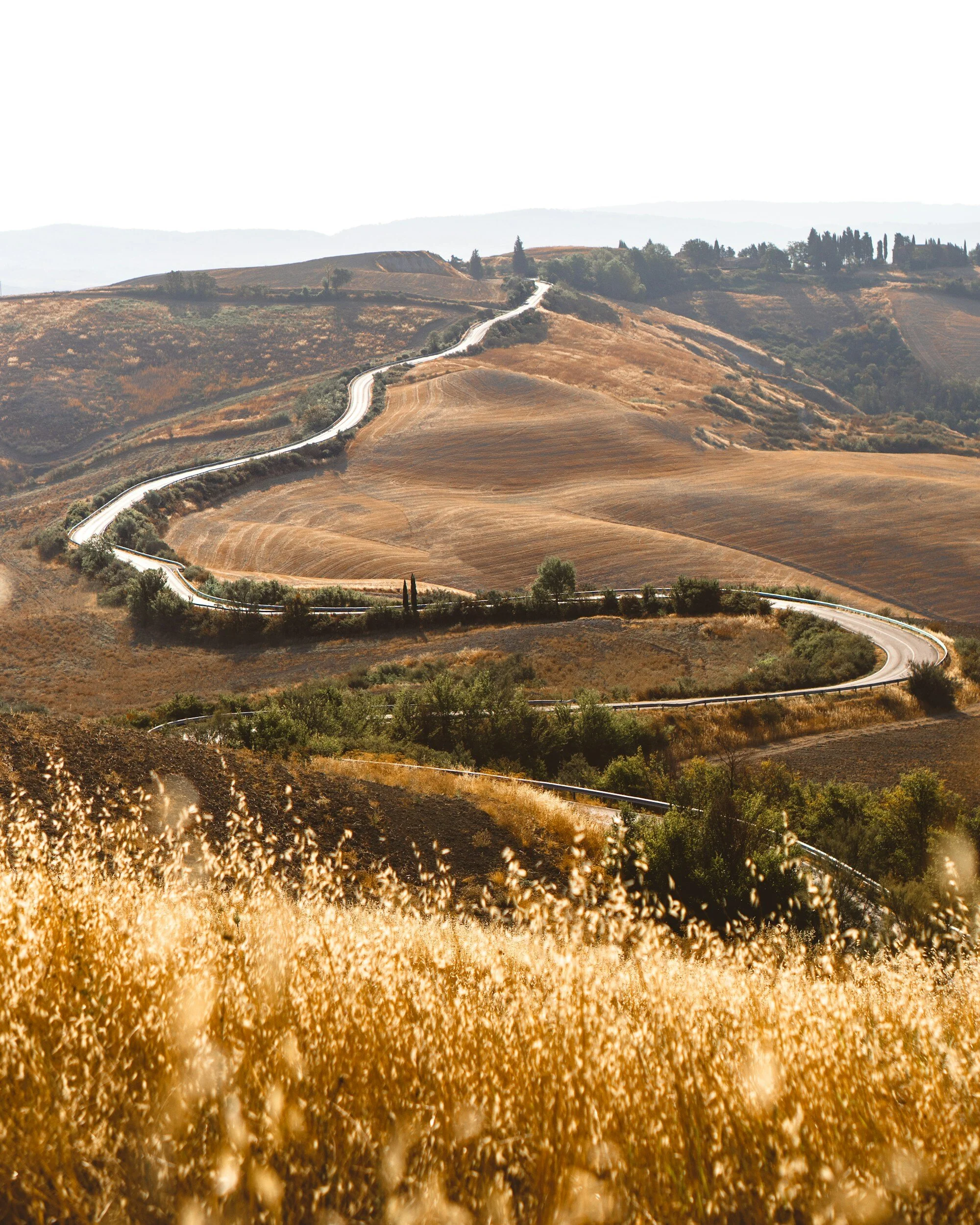countryside winding road