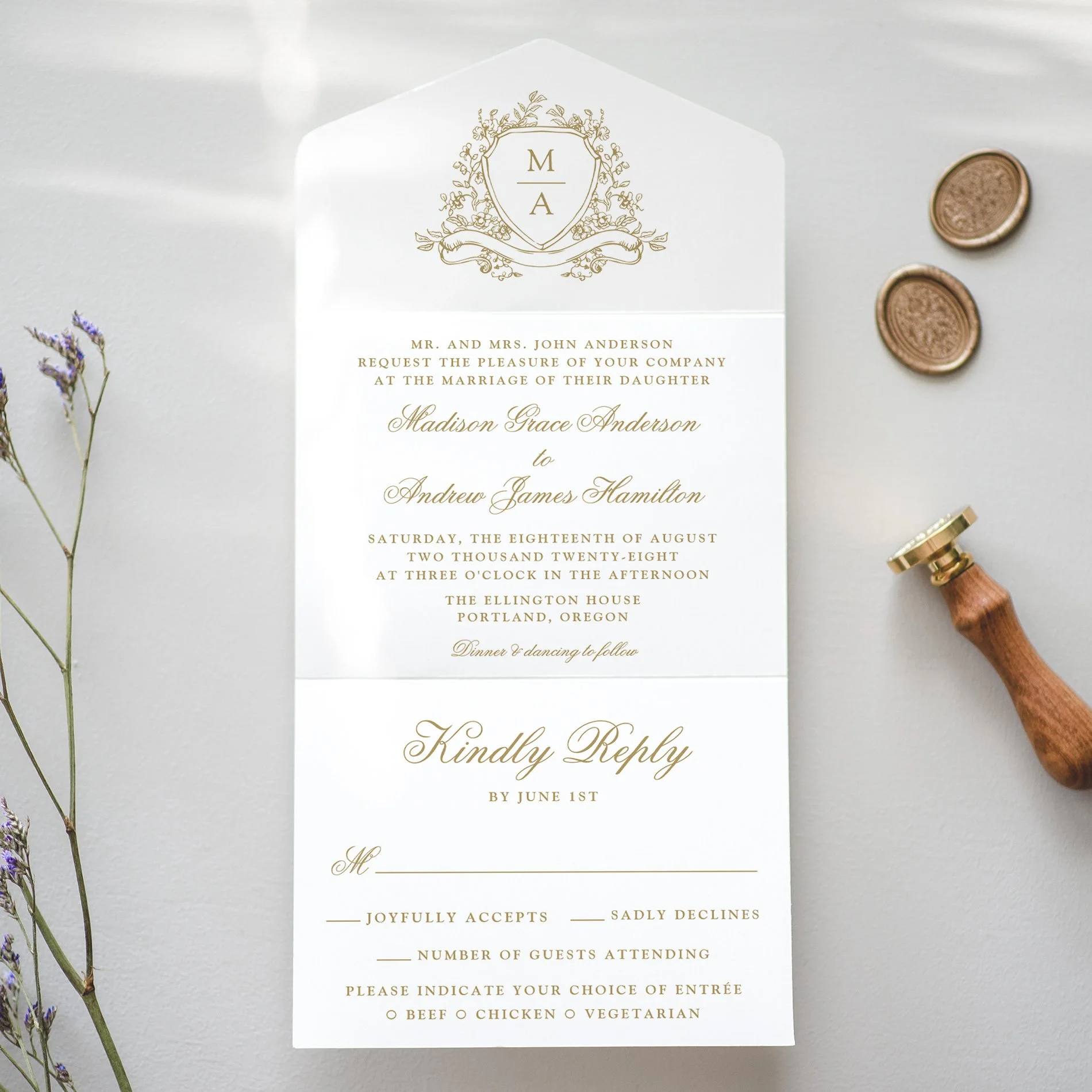 late-bloom-paperie_cover-photos_weddings_elegant-floral-crest-monogram-all-in-one-wedding-invitation_gold.jpg