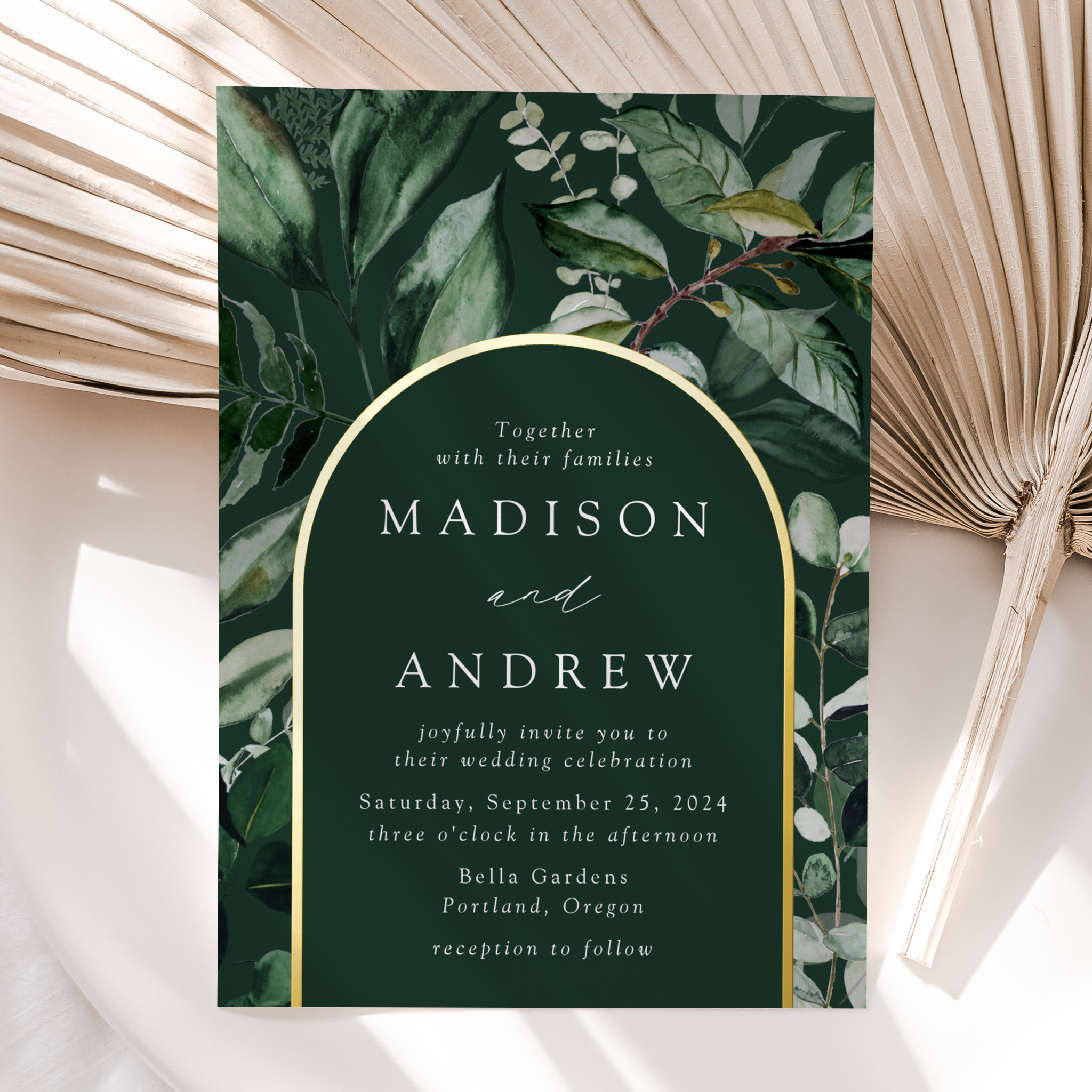 late-bloom-paperie_weddings_cover-photos_abundant-greenery_arch_foil_green.png