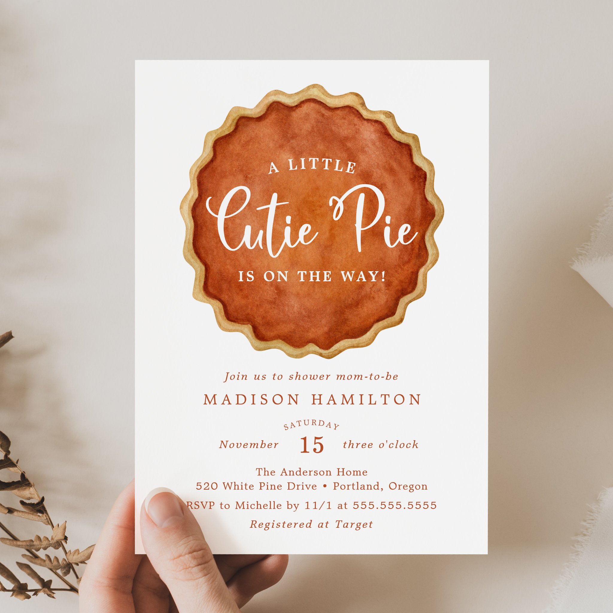 late-bloom-paperie_baby-shower_a-little-cutie-pie-fall-pumpkin_hand-held_front.jpg