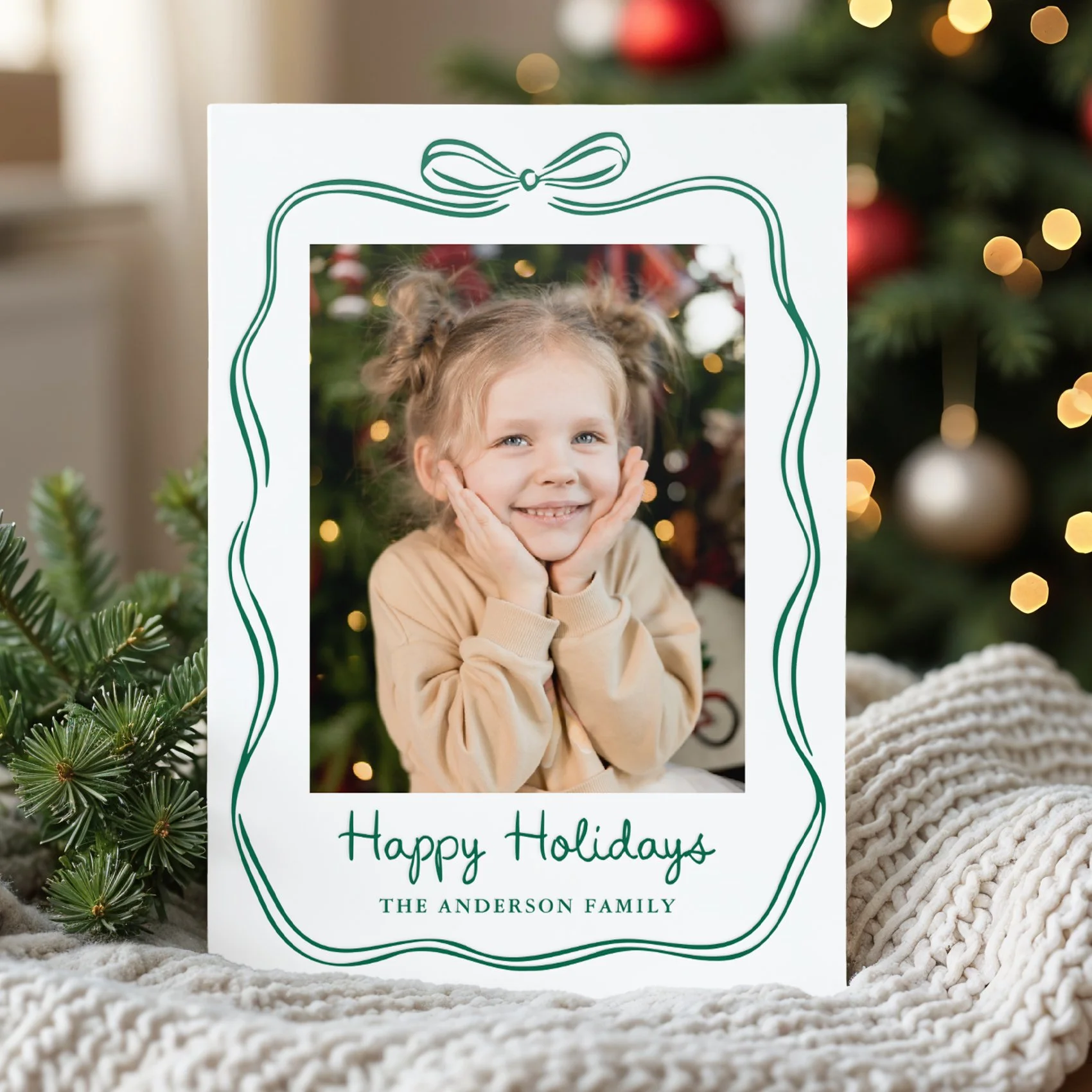 late-bloom-paperie_Christmas_letterpress_whimsical-hand-drawn-bow-frame_happy-holidays_green.jpg