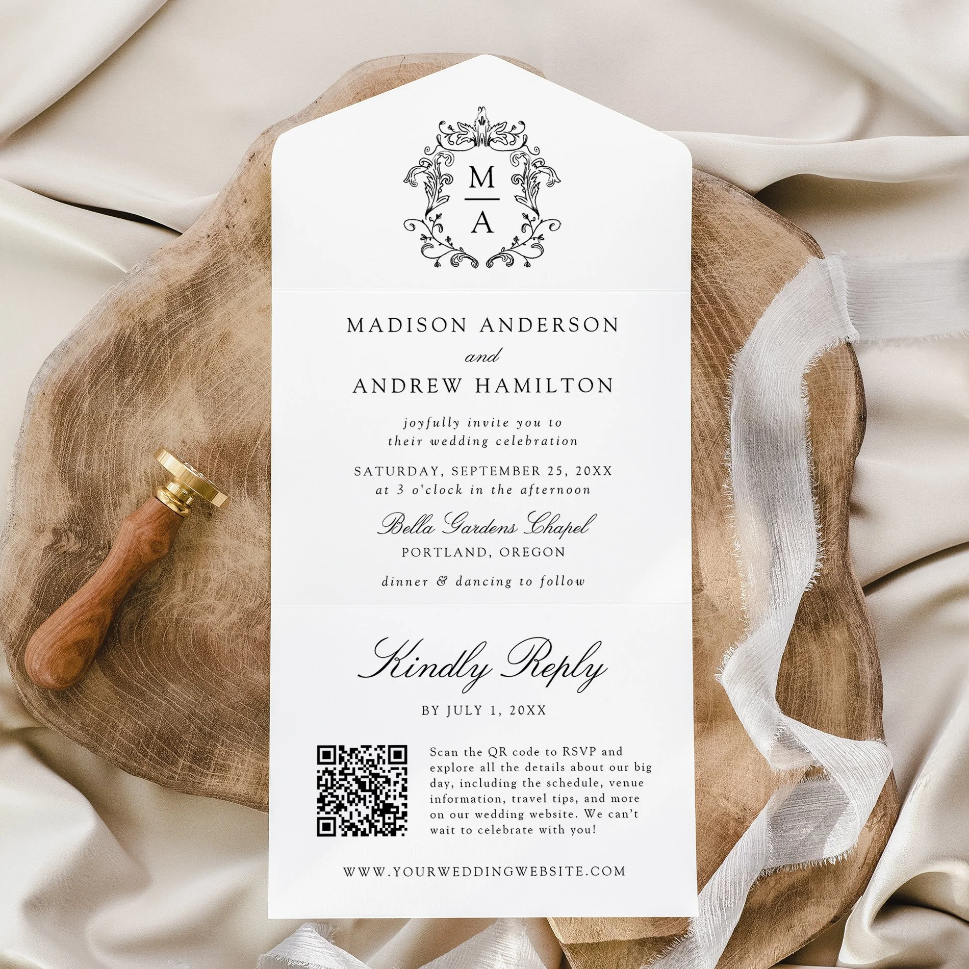 late-bloom-paperie_cover-photos_weddings_Elegant-Chinoiserie-Crest_monogram-invitation_all-in-one-invitation_1_qr-code-rsvp_black.jpg