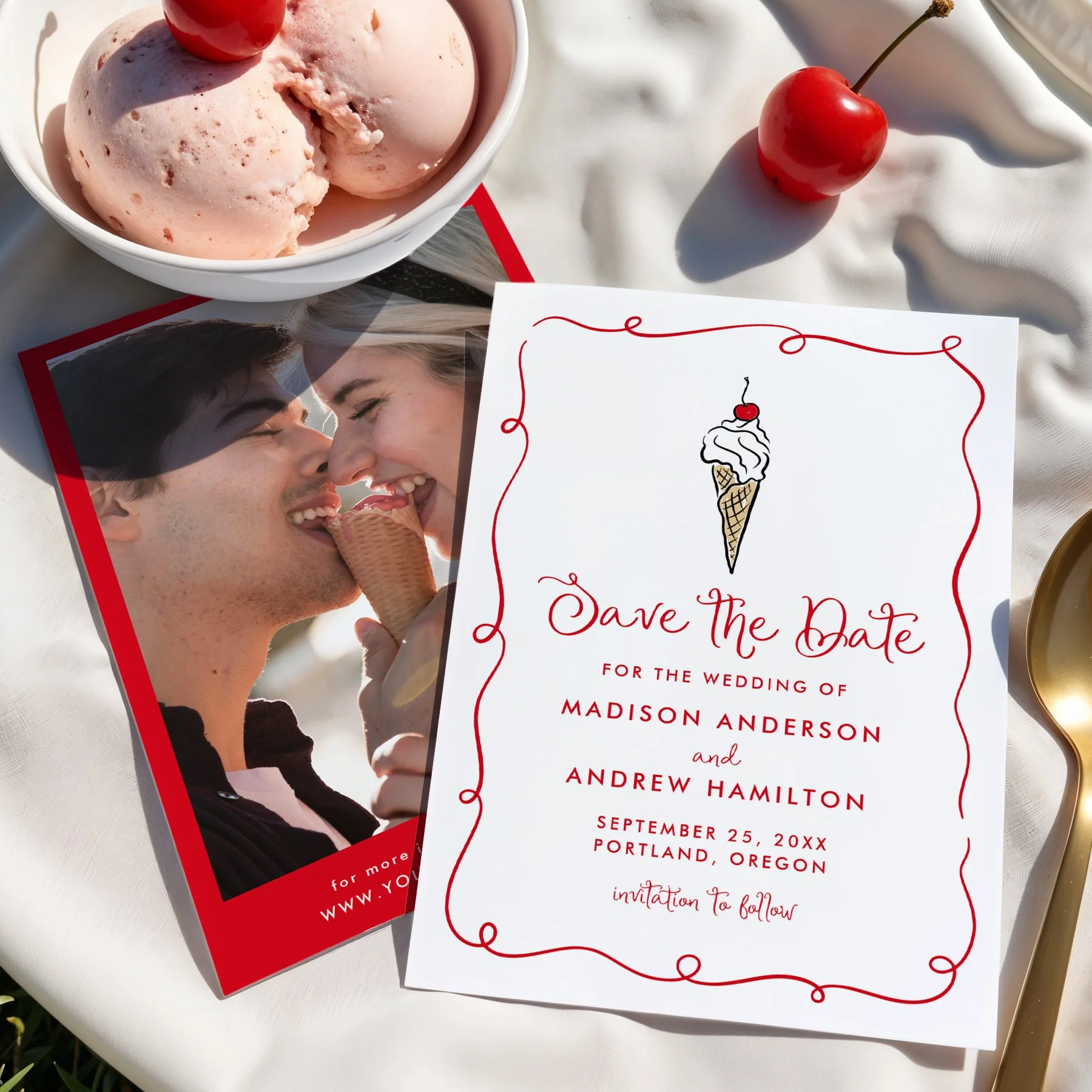 late-bloom-paperie_wedding-save-the-dates_cover-photos_whimsical-ice-cream-cone_double_cropped.jpg
