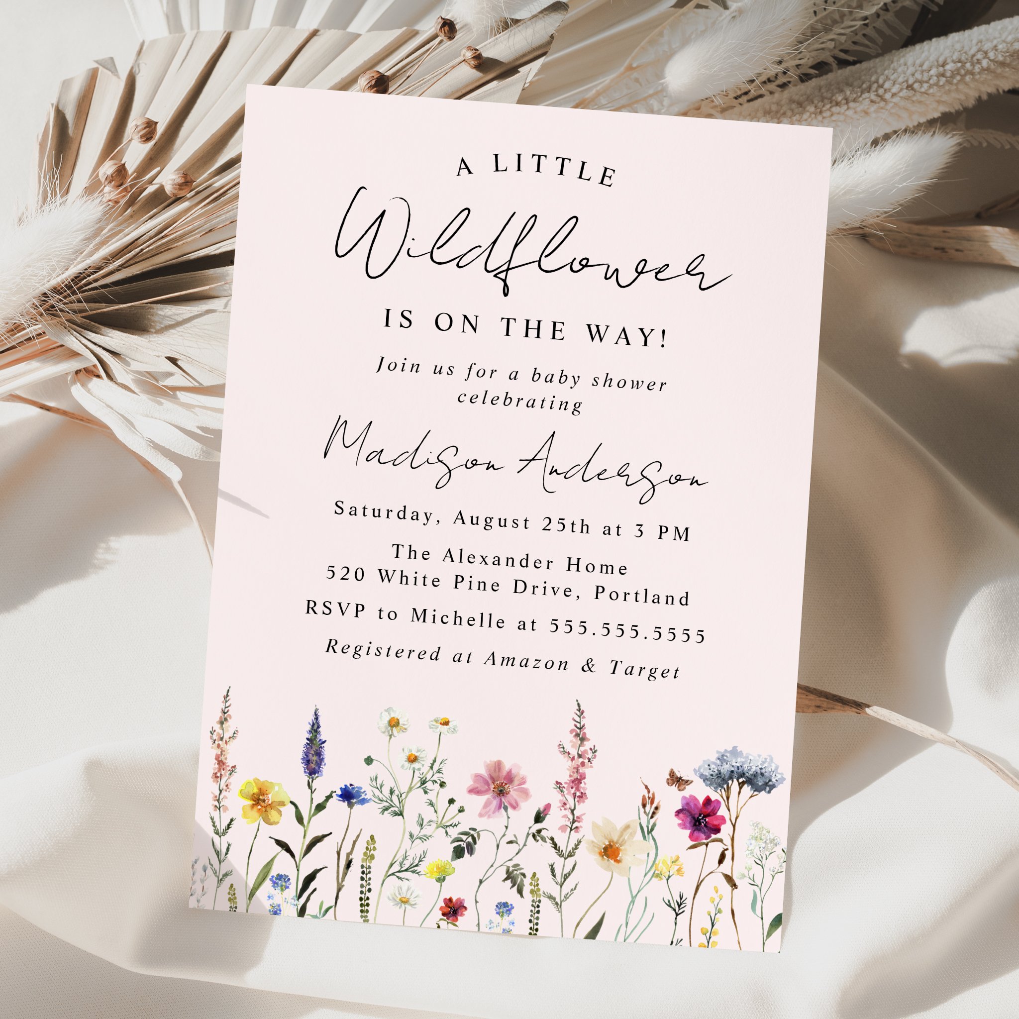 late-bloom-paperie_cover-photos_baby-showers_elegant-wildflower-meadow_baby-shower-invitation_a-little-wildflower-is-on-the-way_blush-pink.jpg