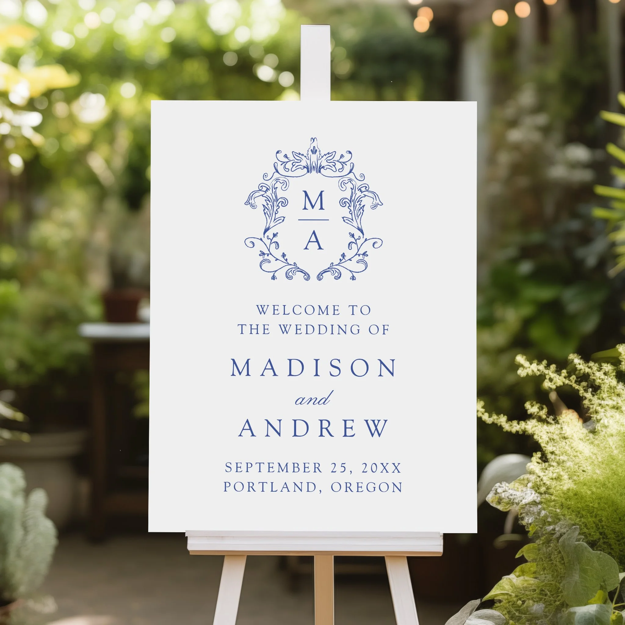 late-bloom-paperie_cover-photos_weddings_Elegant-Chinoiserie-Victorian-Floral_wedding-welcome-sign_blue.jpg