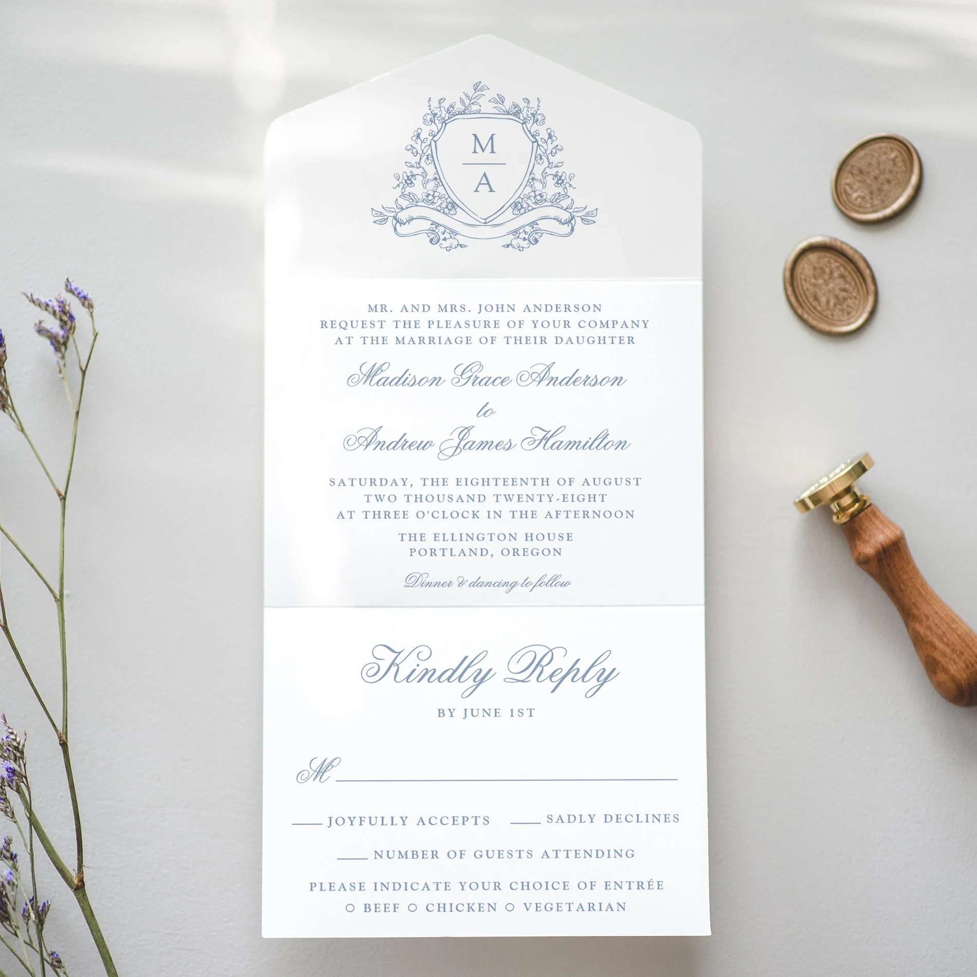late-bloom-paperie_cover-photos_weddings_elegant-floral-crest-monogram-all-in-one-wedding-invitation_blue.jpg