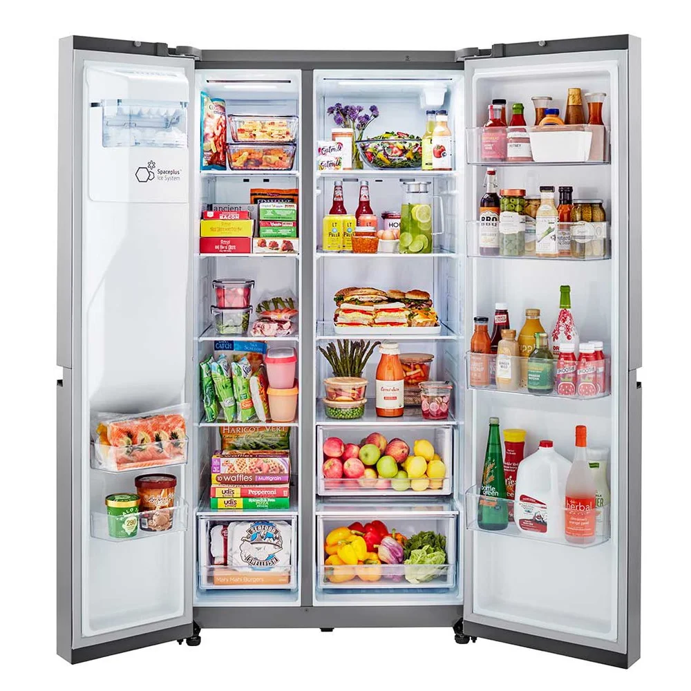 LG 27 cu.ft. Side by Side Refrigerator with Smooth Touch Dispenser