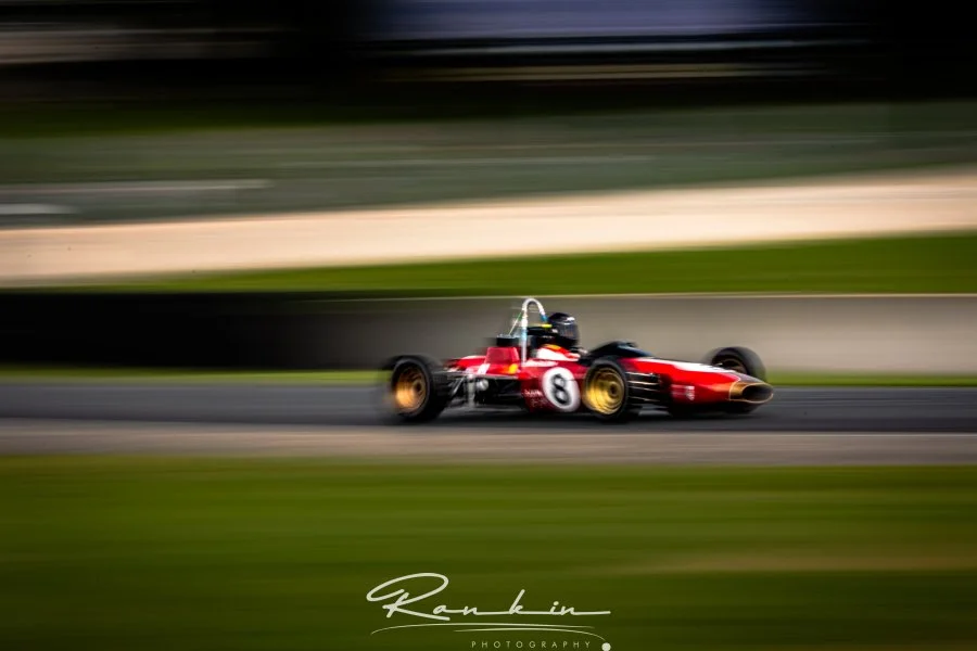 A vintage open-wheel Formula Ford at road America