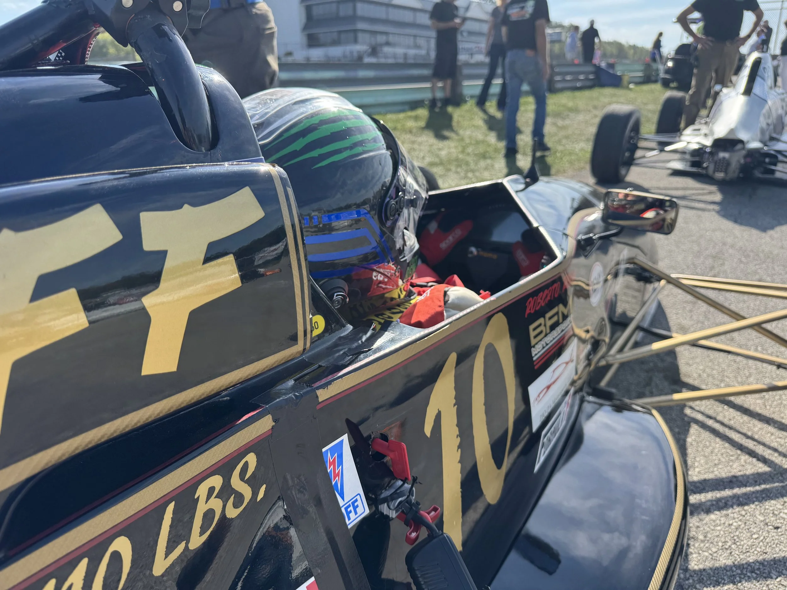 Filippo Reina from BFM Motorsport is waiting to get on the track at the 2025 Runoffs