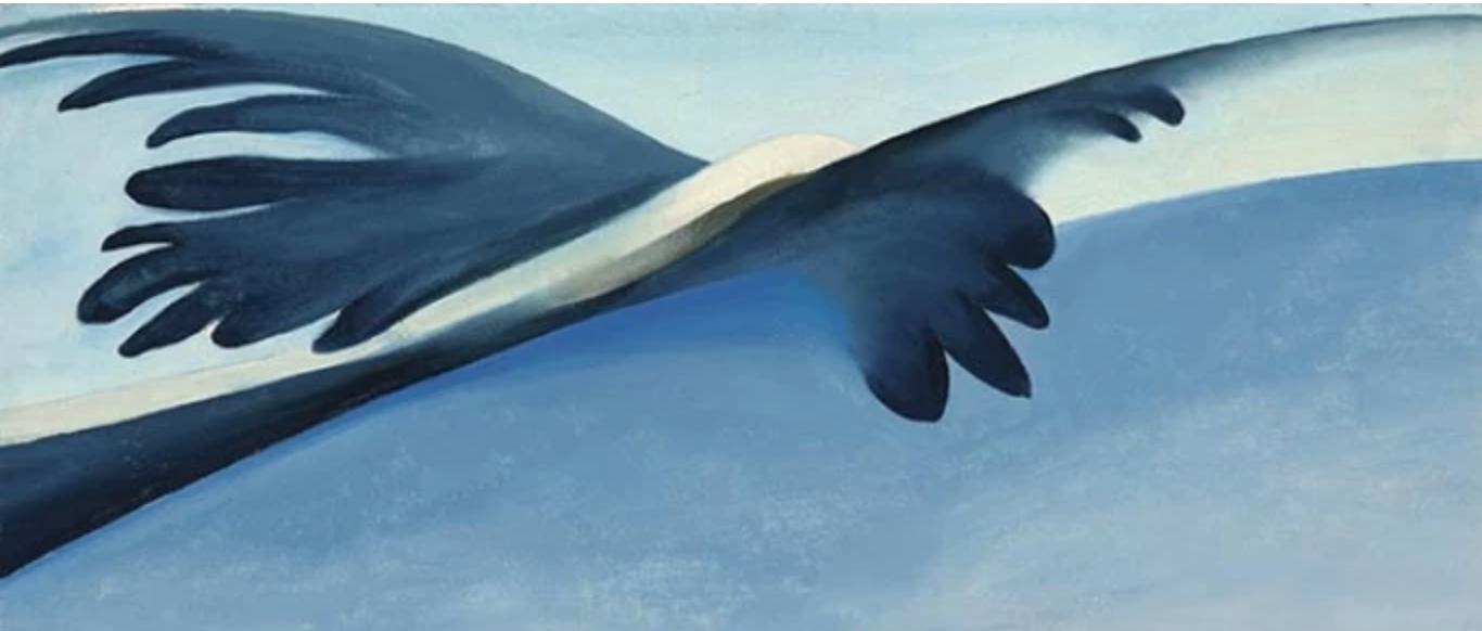 Abstracción en Blanco y Azul, Georgia O'Keefe, 1958.