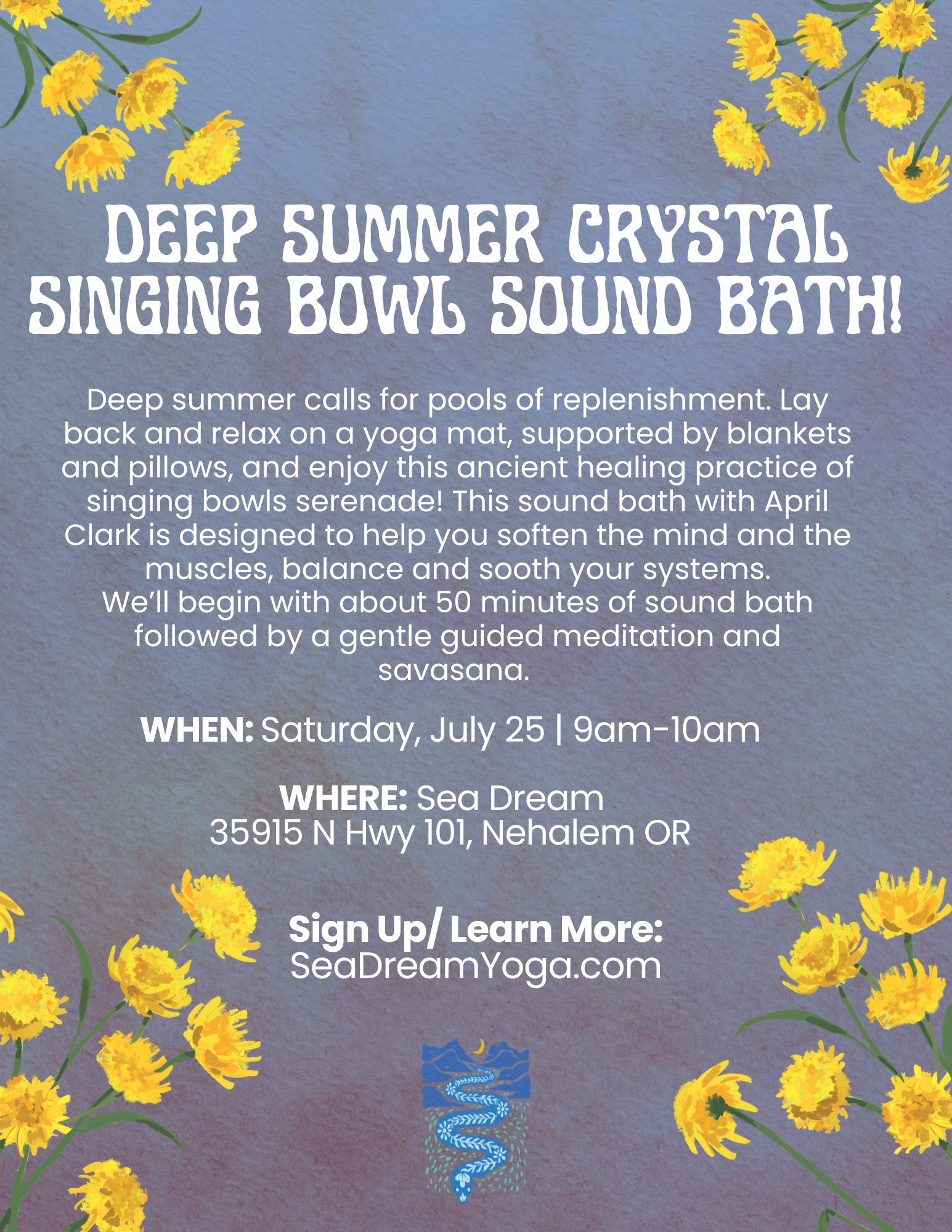 Deep Summer Crystal Singing Bowls Sound Bath! | Saturday July 25