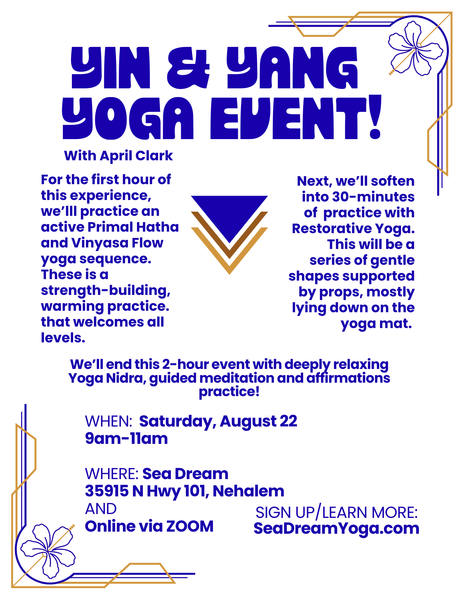 Yin & Yang Yoga Event | Saturday, August 22 IN PERSON