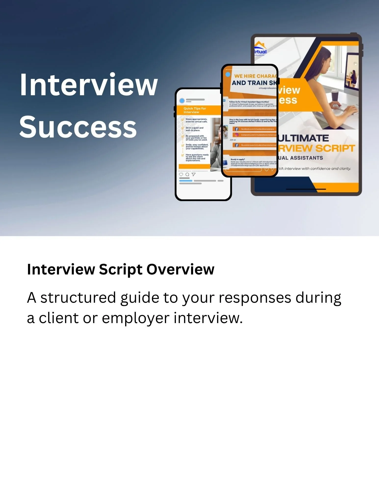 Virtual Assistant Tools — Virtual Professionals Group